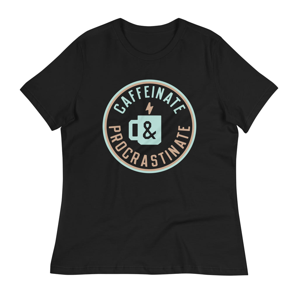 Caffeinate And Procrastinate Women's Signature Tee Hoodie, Sweatshirt | CoreVibeTees.com (Image 1)