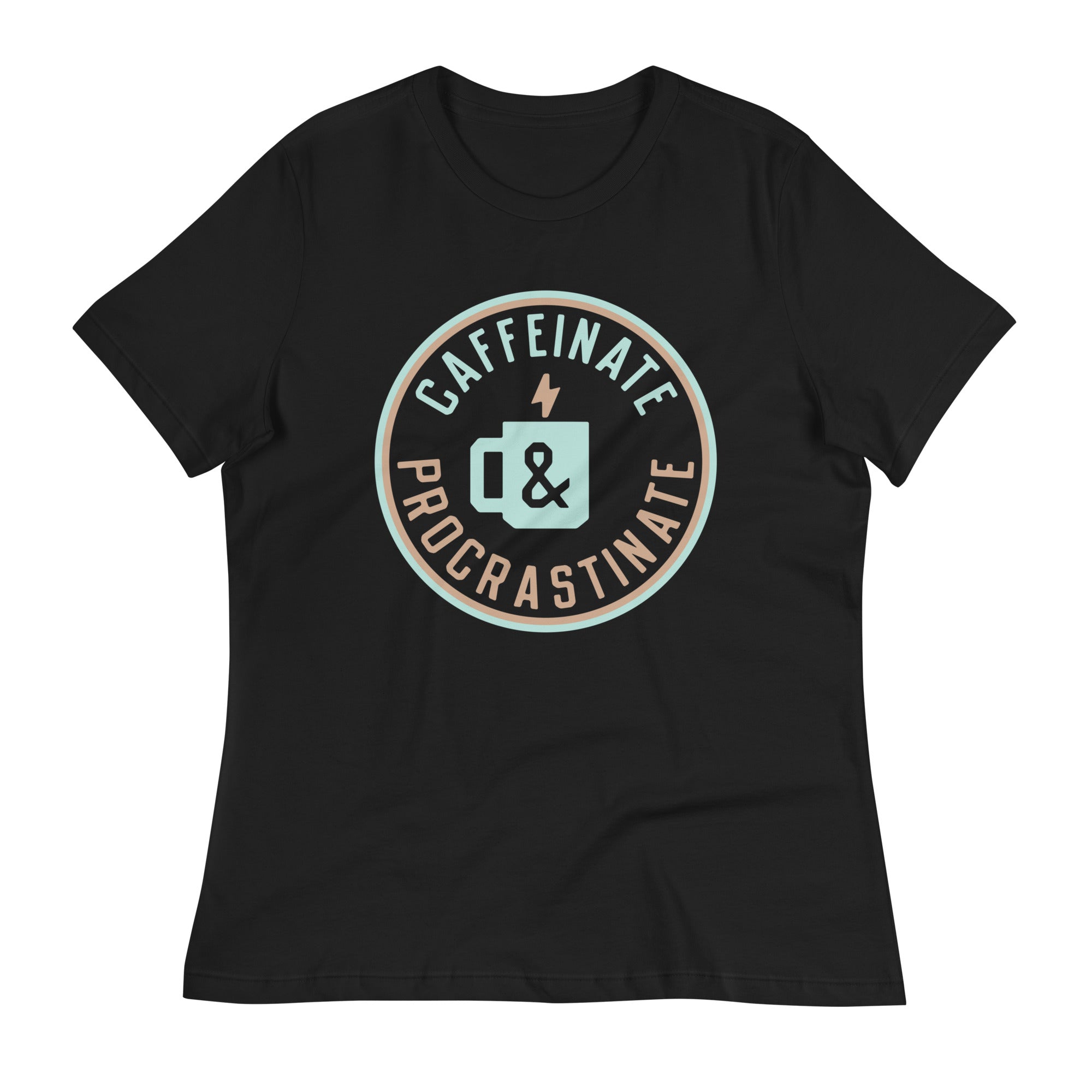 Caffeinate And Procrastinate Women's Signature Tee Hoodie, Sweatshirt | CoreVibeTees.com (Image 1)
