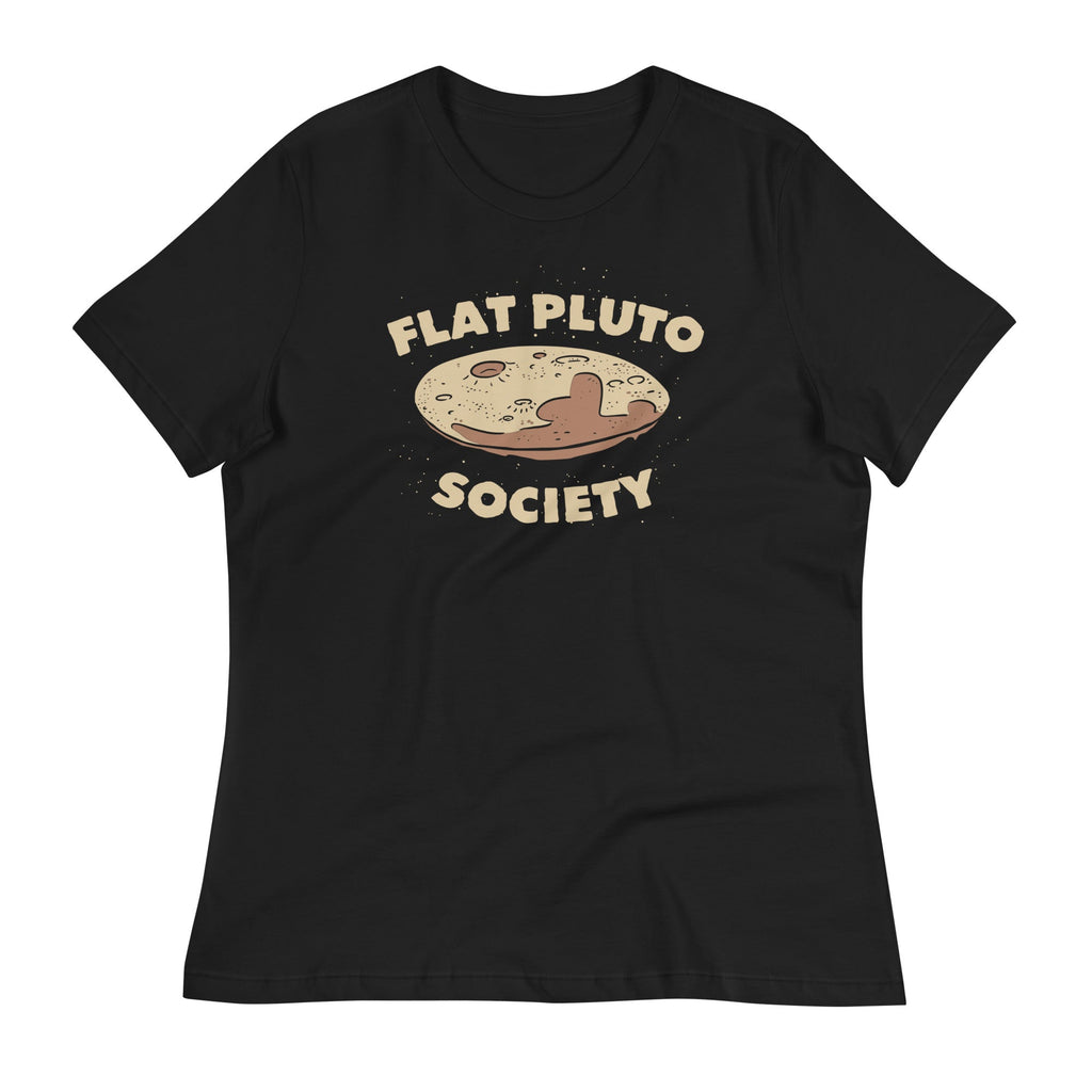 Flat Pluto Society Women's Signature Tee Hoodie, Sweatshirt | CoreVibeTees.com (Image 2)