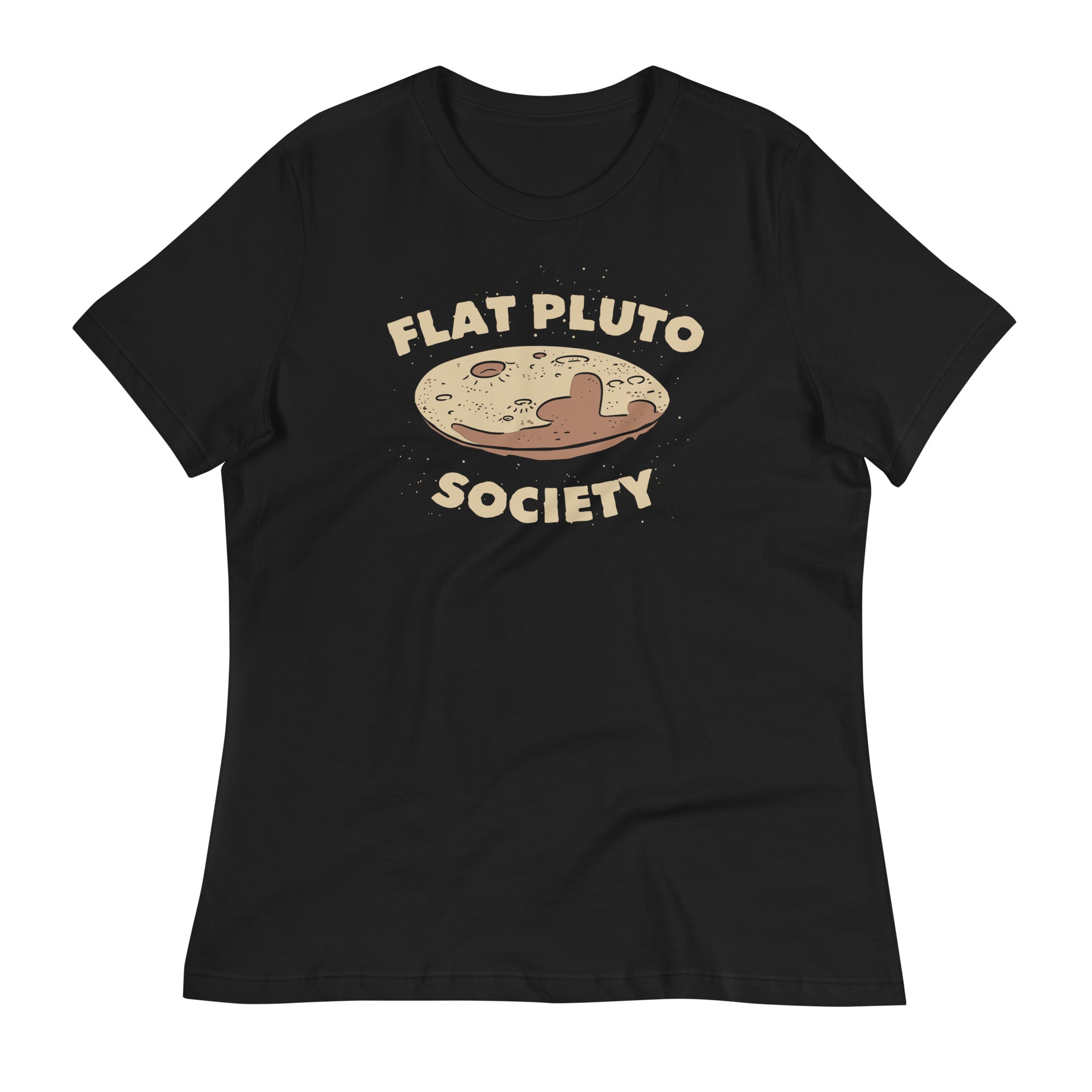 Flat Pluto Society Women's Signature Tee Hoodie, Sweatshirt | CoreVibeTees.com (Image 2)