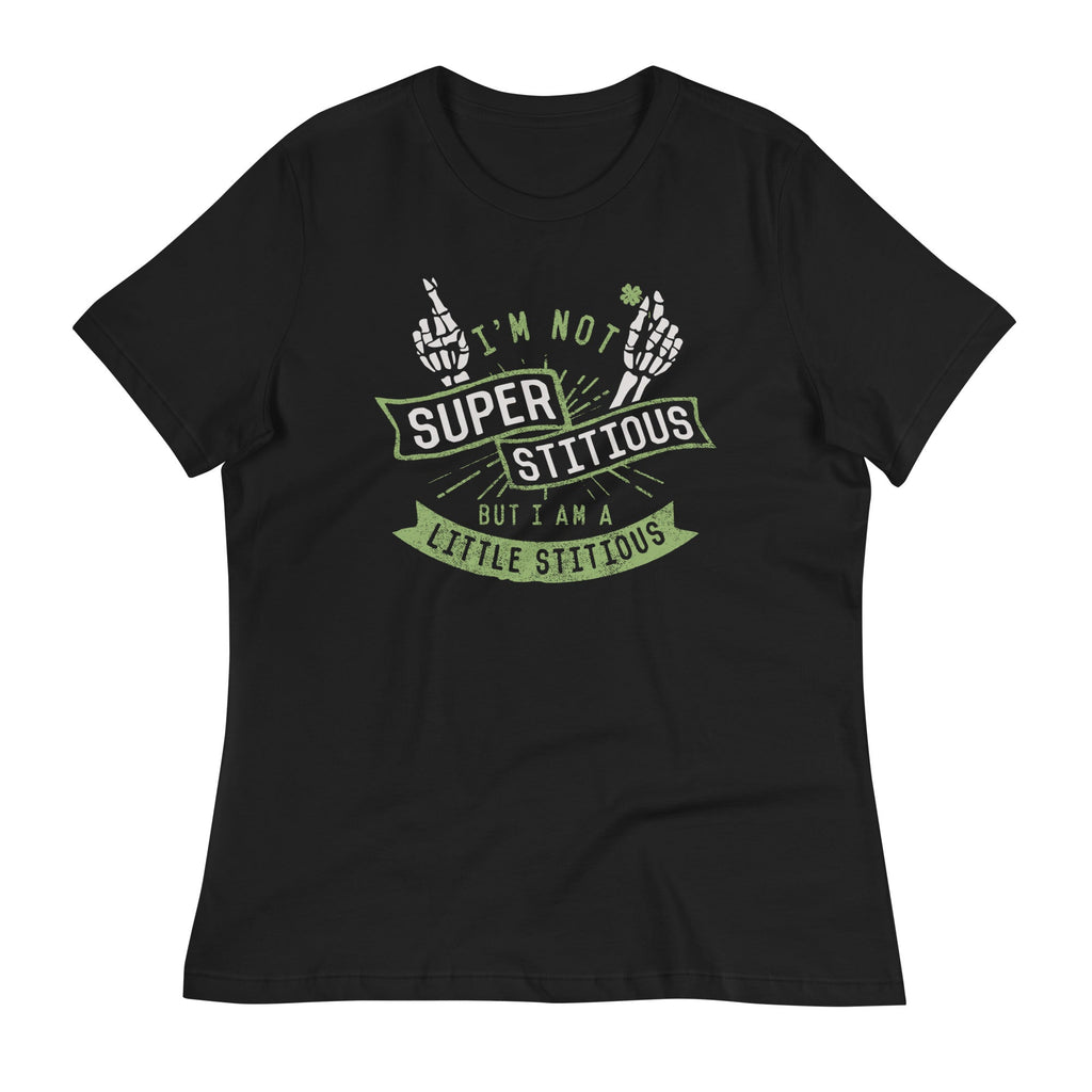 I'm Not Superstitious, But I Am A Little Stitious Women's Signature Tee Hoodie, Sweatshirt | CoreVibeTees.com (Image 1)