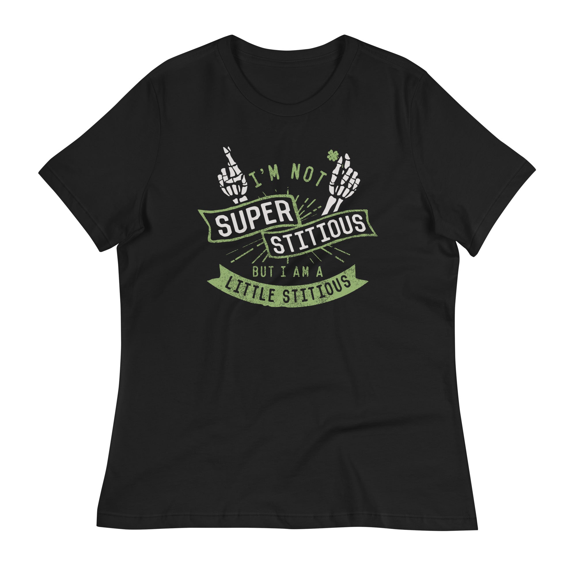 I'm Not Superstitious, But I Am A Little Stitious Women's Signature Tee Hoodie, Sweatshirt | CoreVibeTees.com (Image 1)