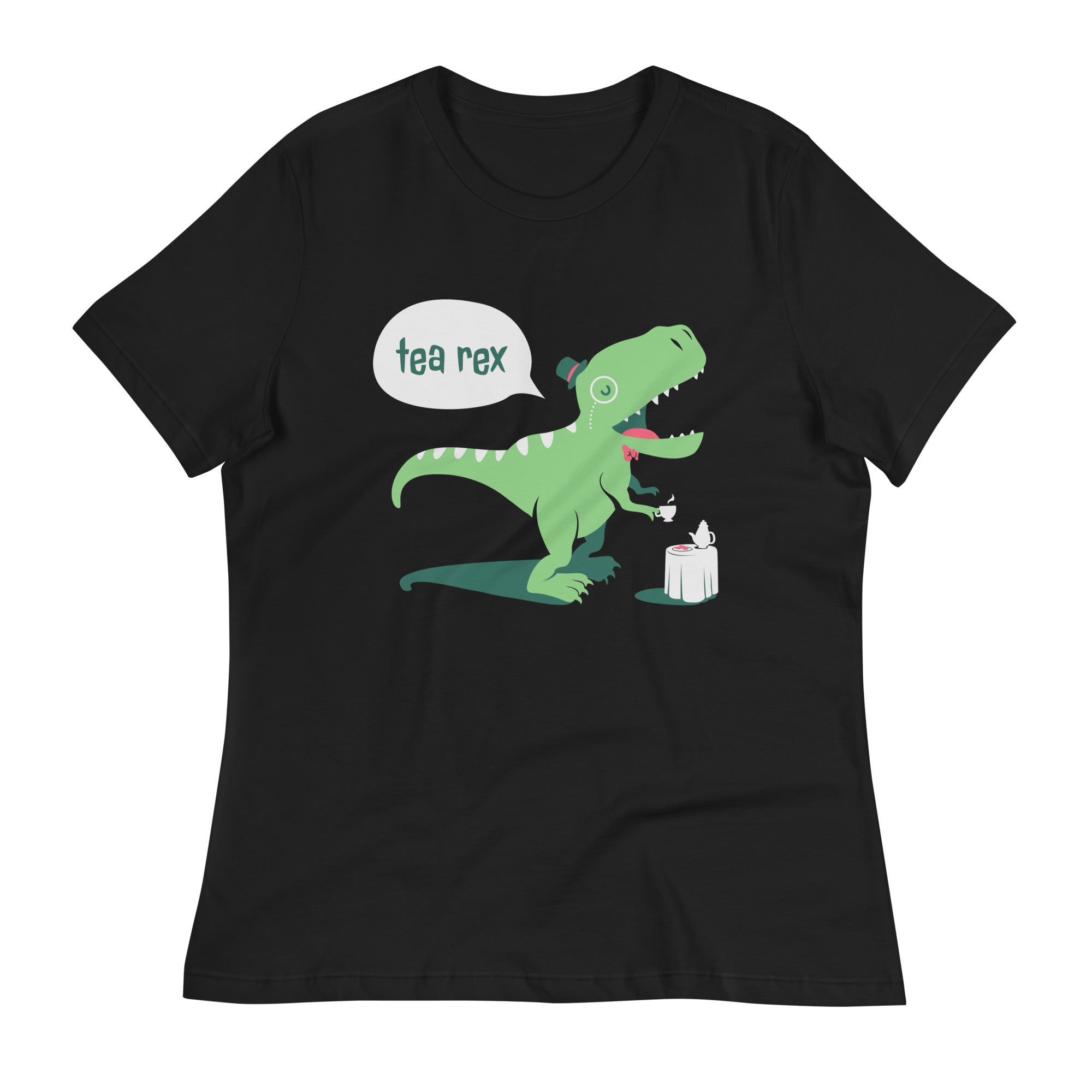 Tea Rex Women's Signature Tee Hoodie, Sweatshirt | CoreVibeTees.com (Image 3)
