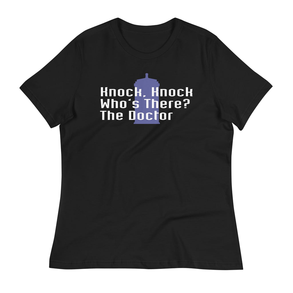 Knock Knock! Who's There? The Doctor Women's Signature Tee Hoodie, Sweatshirt | CoreVibeTees.com (Image 2)