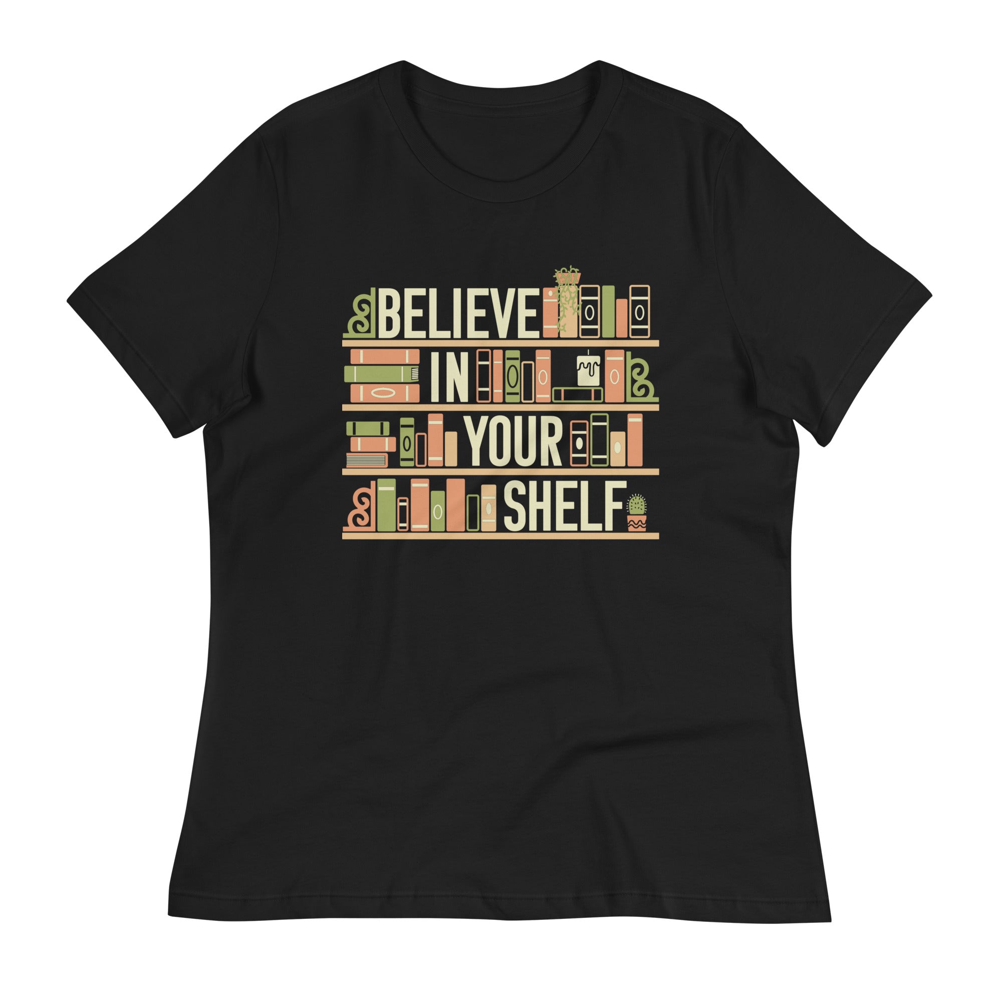 Believe In Your Shelf Women's Signature Tee Hoodie, Sweatshirt | CoreVibeTees.com (Image 4)