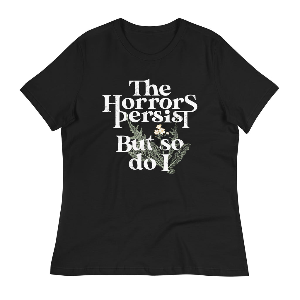 The Horrors Persist But So Do I Women's Signature Tee Hoodie, Sweatshirt | CoreVibeTees.com (Image 4)