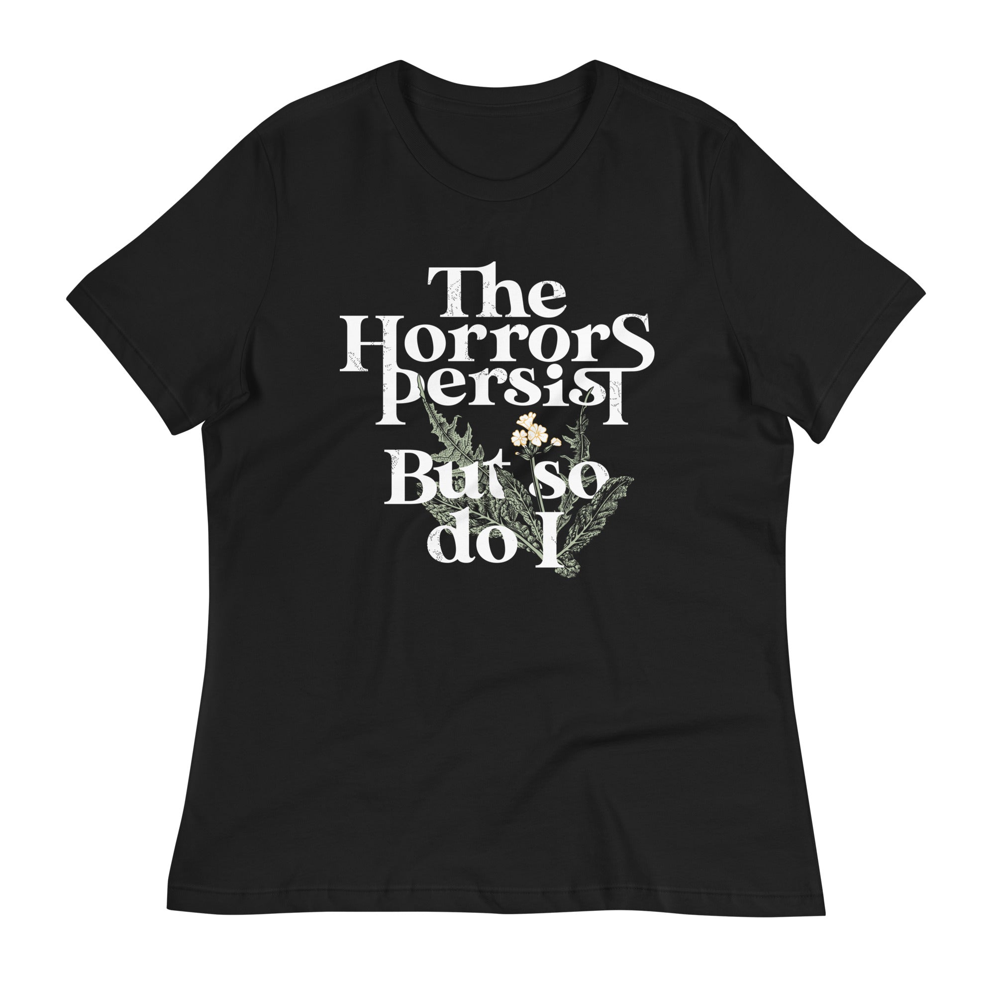 The Horrors Persist But So Do I Women's Signature Tee Hoodie, Sweatshirt | CoreVibeTees.com (Image 4)