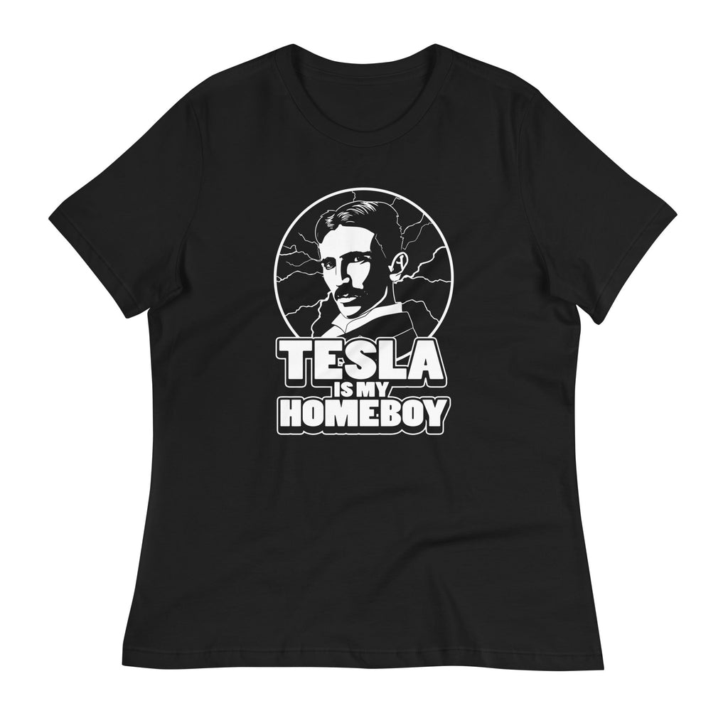 Tesla Is My Homeboy Women's Signature Tee Hoodie, Sweatshirt | CoreVibeTees.com (Image 1)