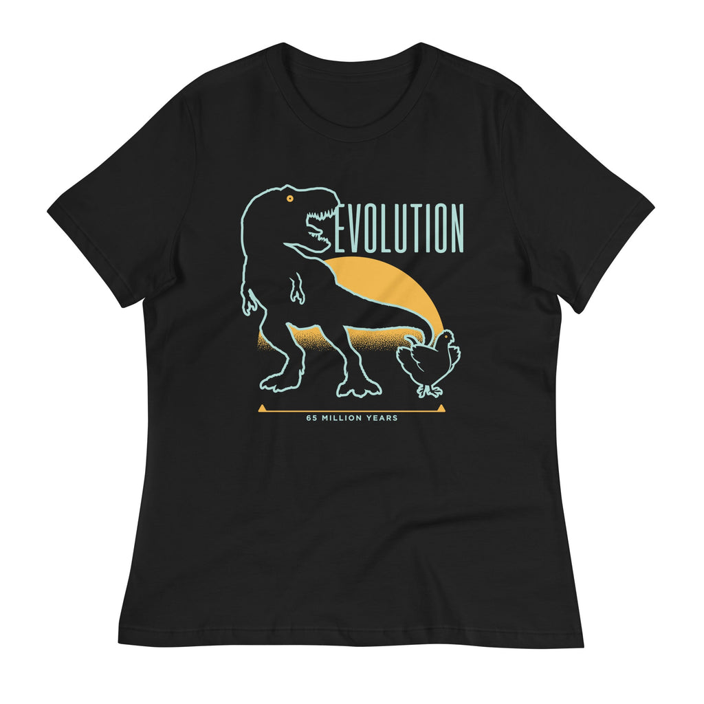 Dinosaur Evolution Women's Signature Tee Hoodie, Sweatshirt | CoreVibeTees.com (Image 2)