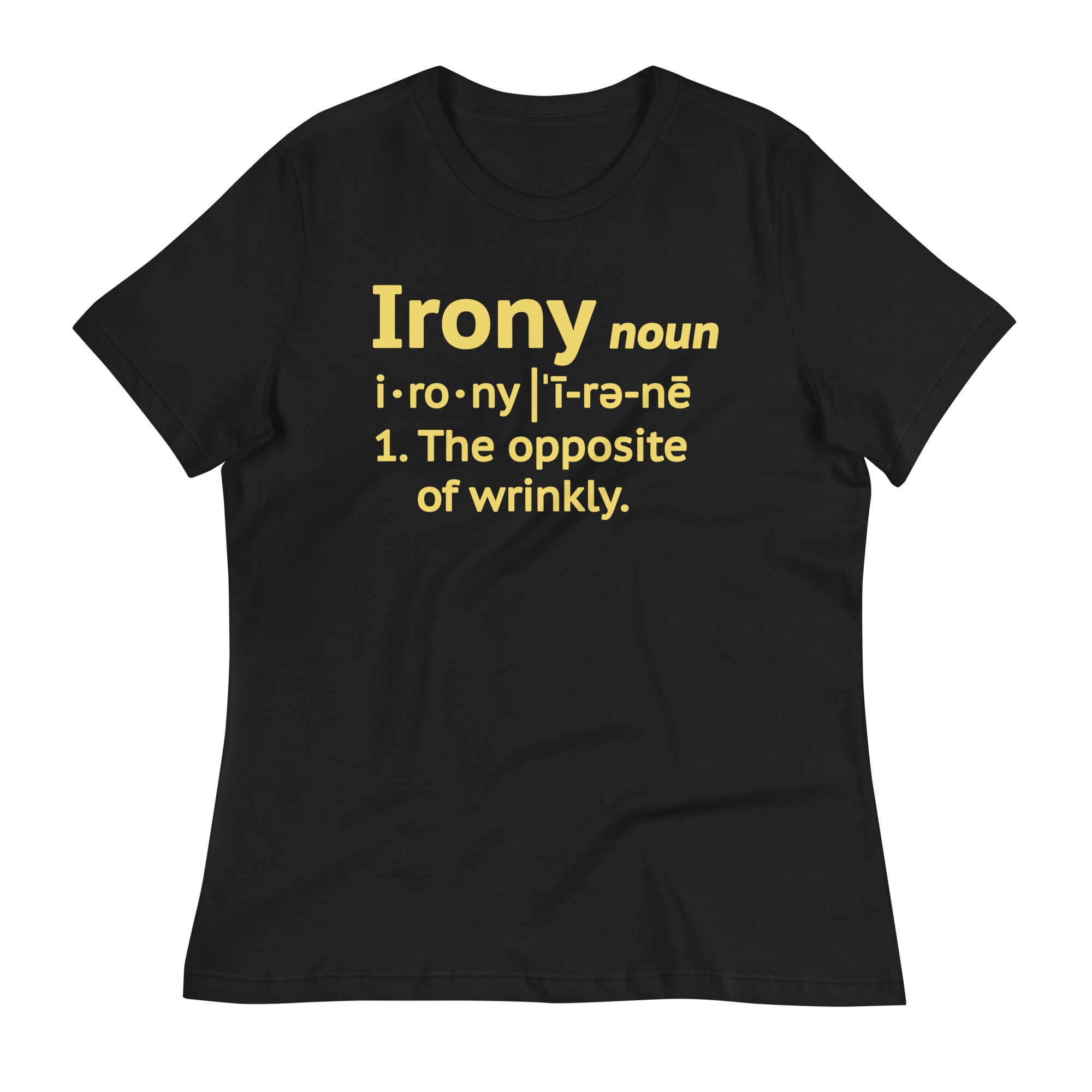 Irony Definition Women's Signature Tee Hoodie, Sweatshirt | CoreVibeTees.com (Image 2)