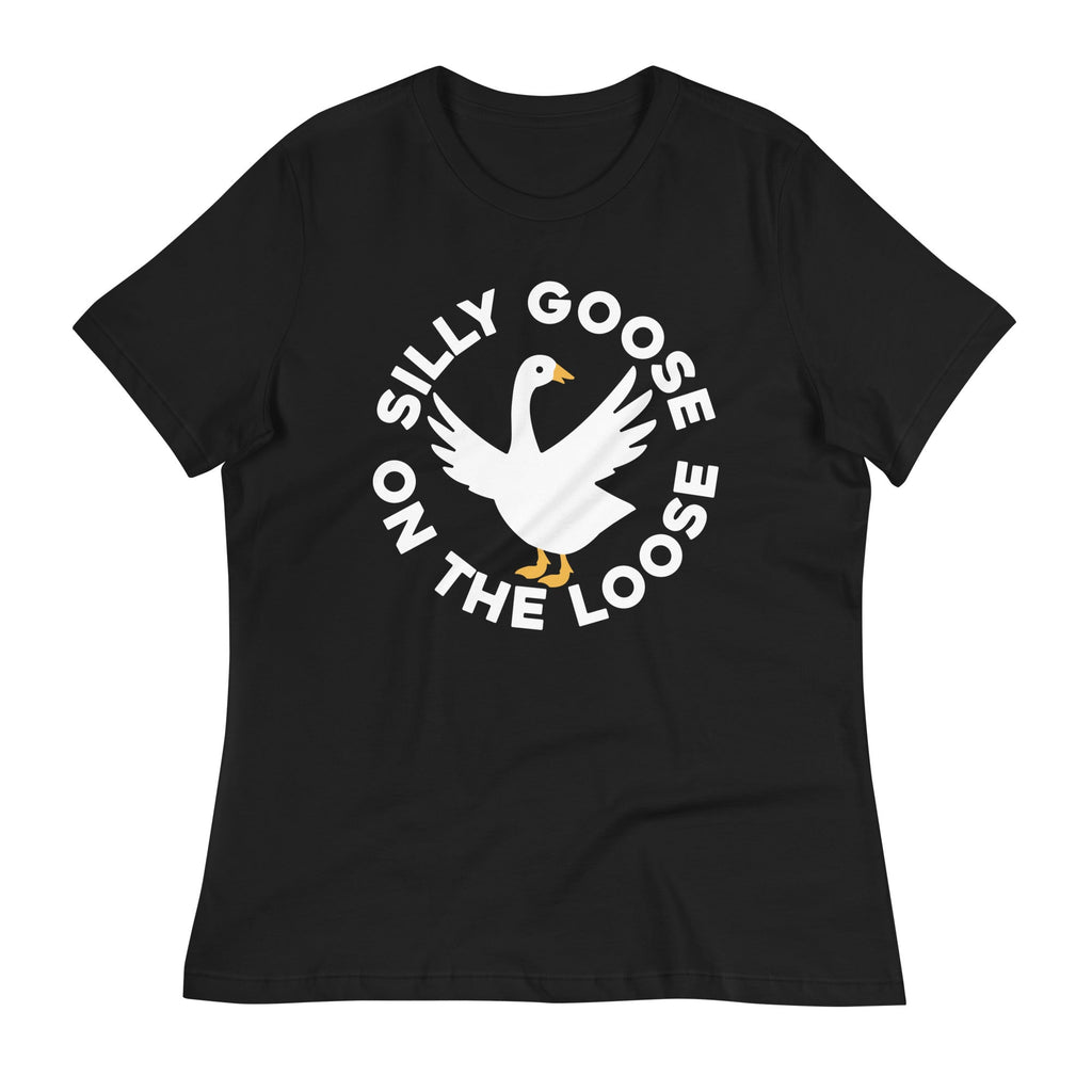 Silly Goose On The Loose Women's Signature Tee Hoodie, Sweatshirt | CoreVibeTees.com (Image 3)