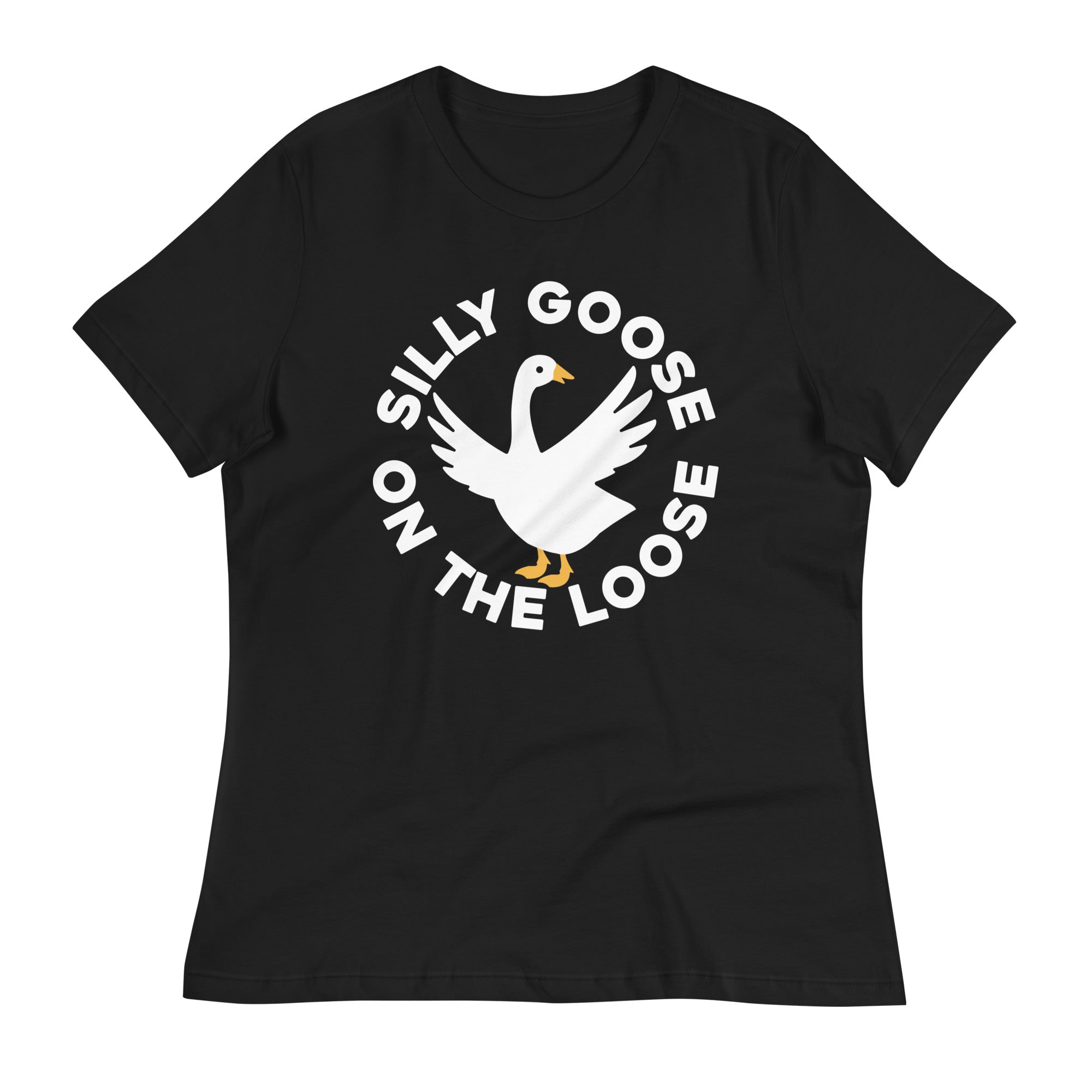 Silly Goose On The Loose Women's Signature Tee Hoodie, Sweatshirt | CoreVibeTees.com (Image 3)
