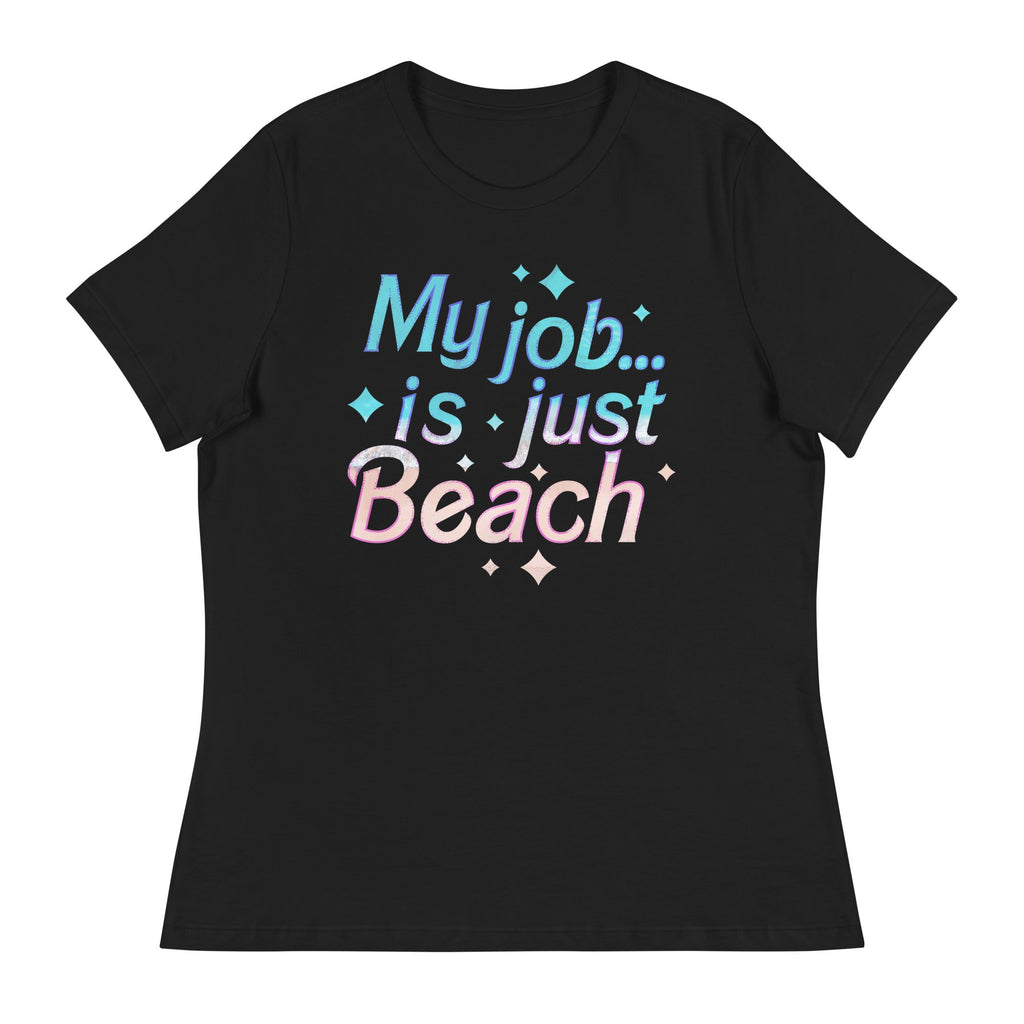 My Job Is Just Beach Women's Signature Tee Hoodie, Sweatshirt | CoreVibeTees.com (Image 2)