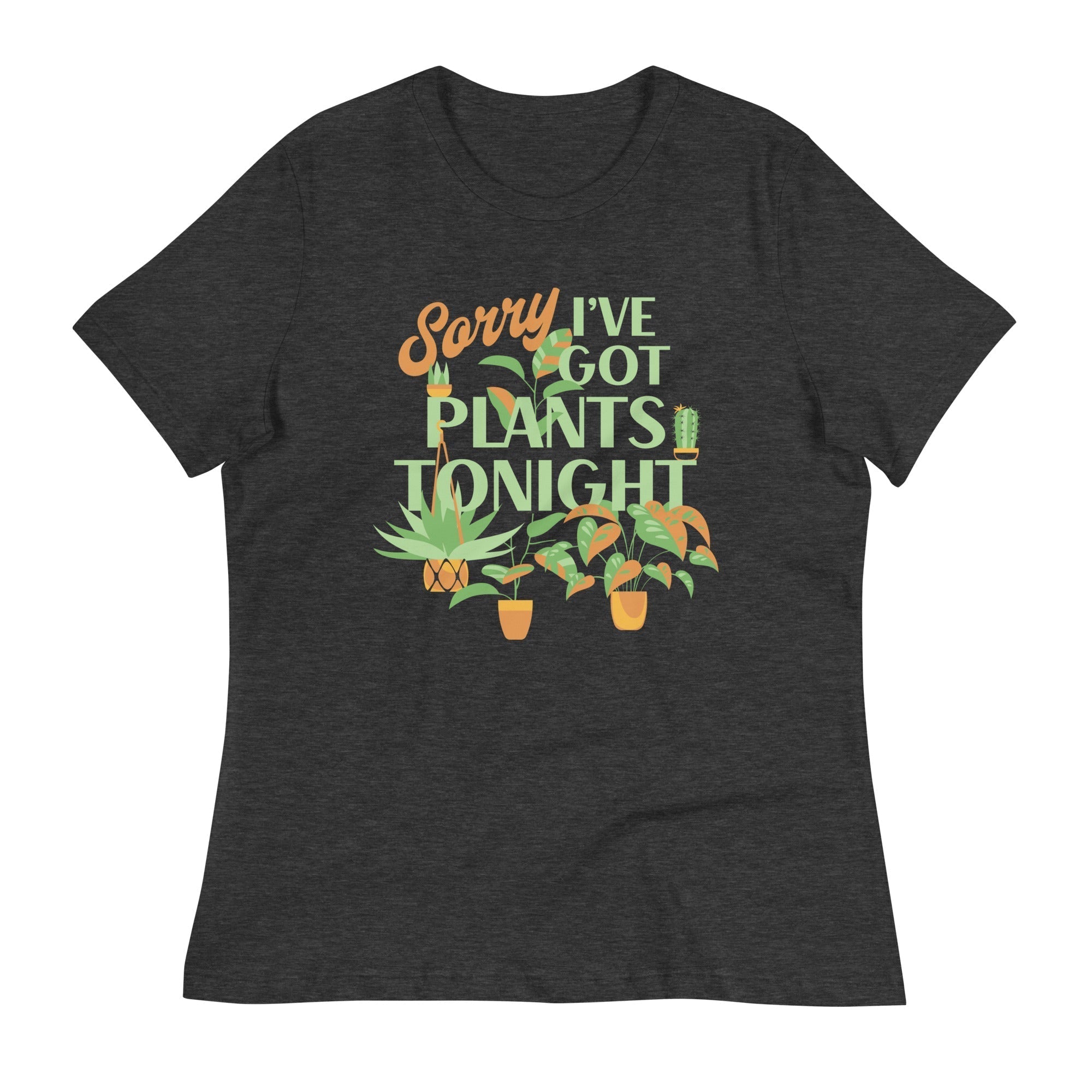 Sorry I've Got Plants Tonight Women's Signature Tee Hoodie, Sweatshirt | CoreVibeTees.com (Image 1)