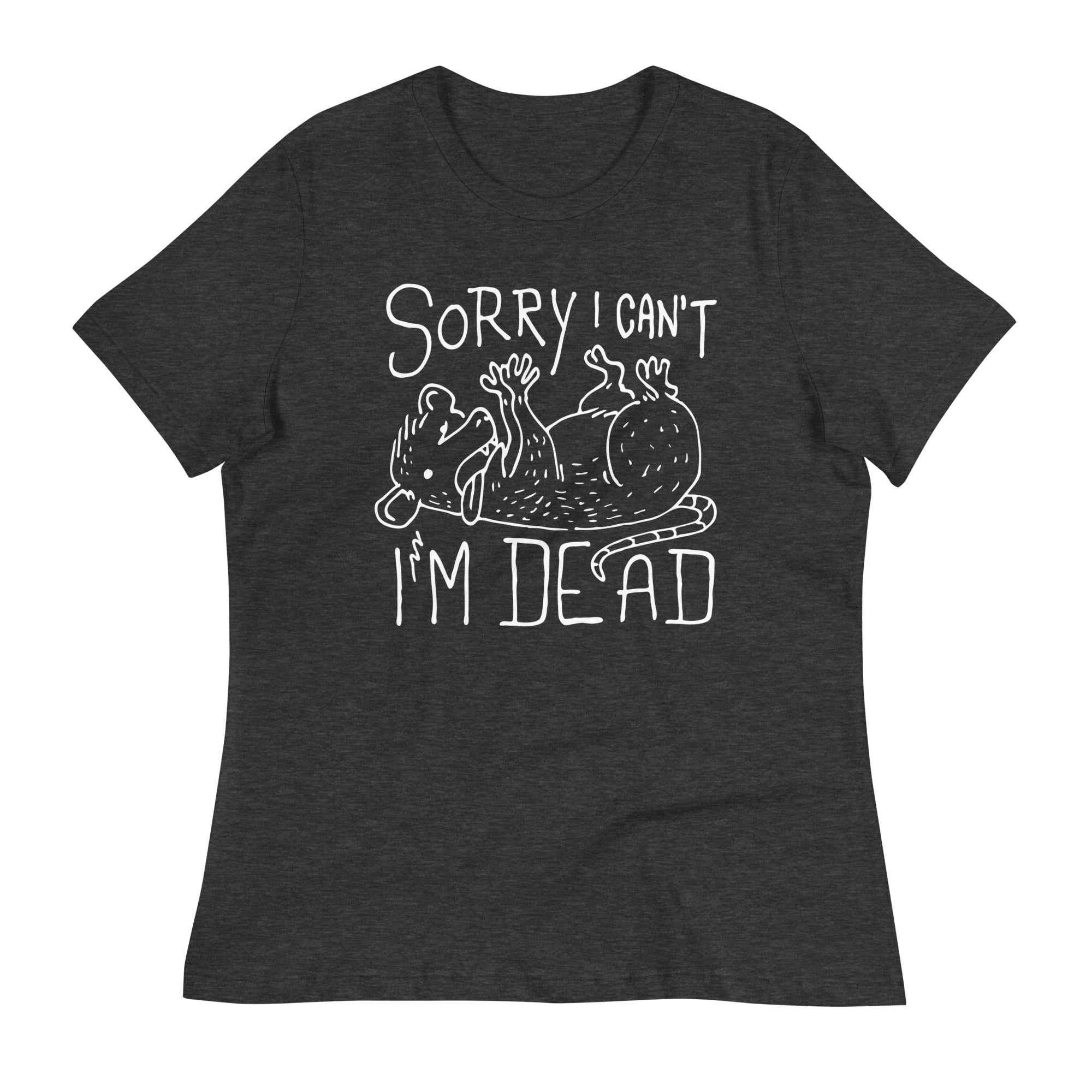 Sorry I Can't I'm Dead Women's Signature Tee Hoodie, Sweatshirt | CoreVibeTees.com (Image 3)