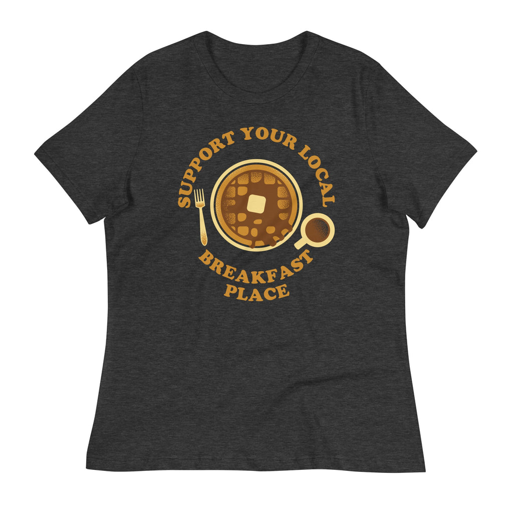 Support Your Local Breakfast Place Women's Signature Tee Hoodie, Sweatshirt | CoreVibeTees.com (Image 3)