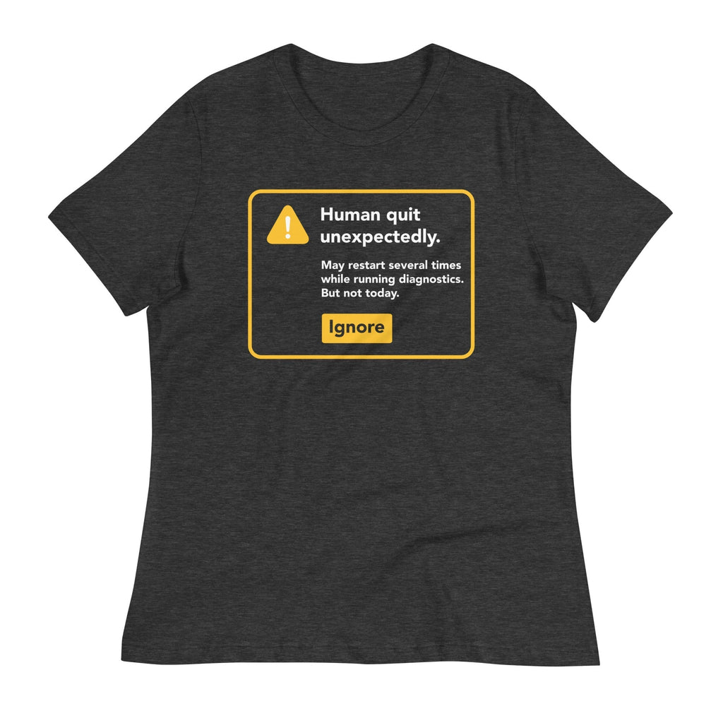 Human Quit Unexpectedly Women's Signature Tee Hoodie, Sweatshirt | CoreVibeTees.com (Image 3)