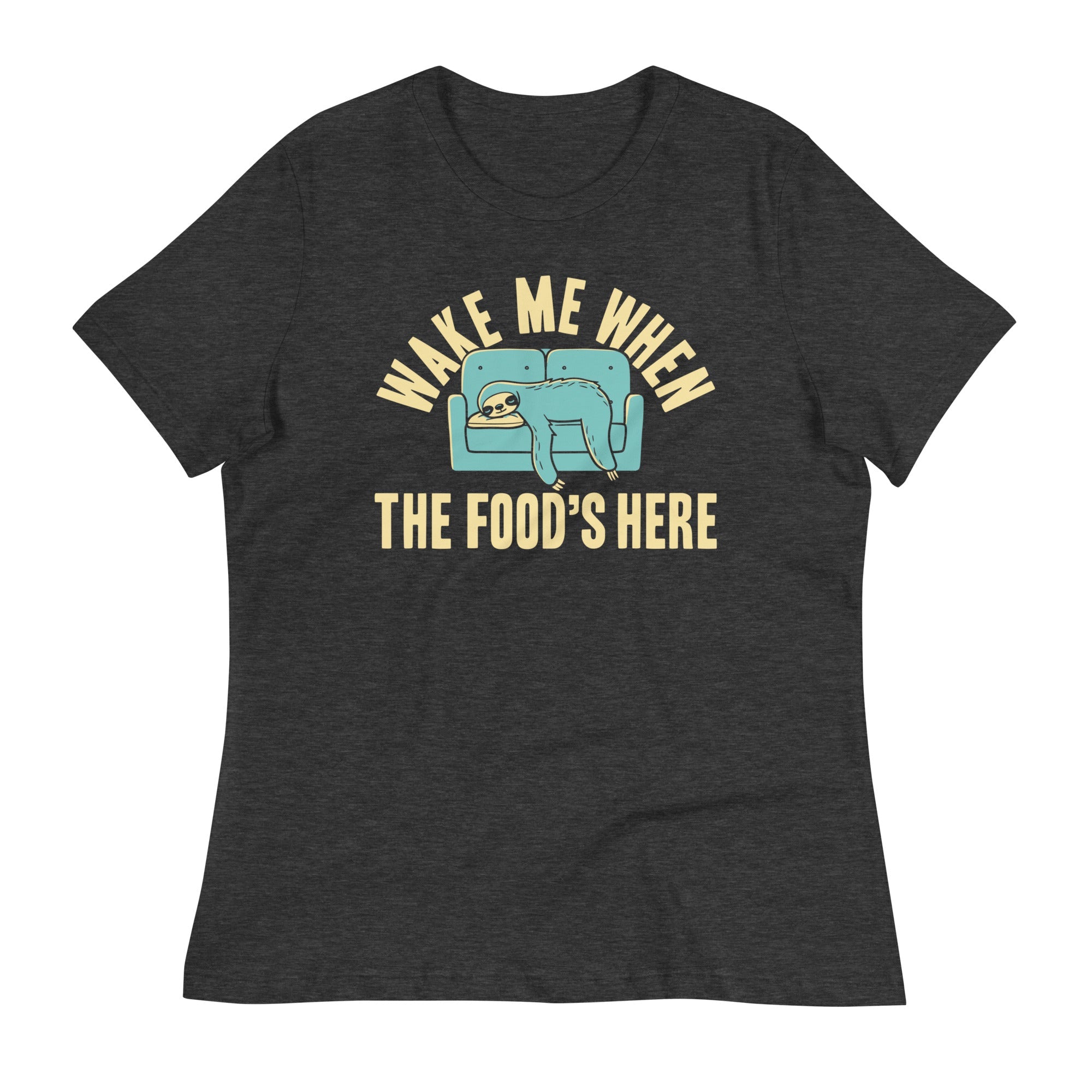 Wake Me When The Food's Here Women's Signature Tee Hoodie, Sweatshirt | CoreVibeTees.com (Image 3)
