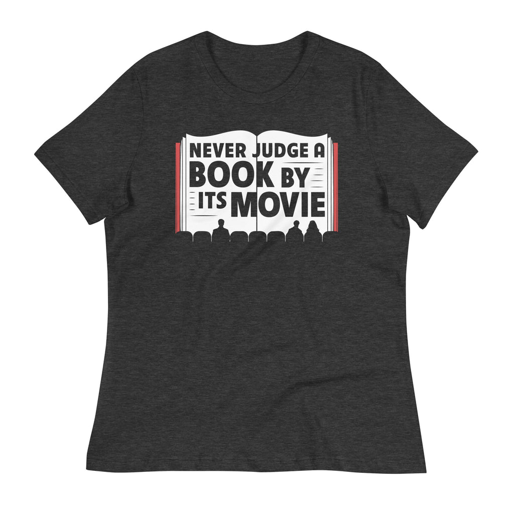 Never Judge A Book By Its Movie Women's Signature Tee Hoodie, Sweatshirt | CoreVibeTees.com (Image 3)