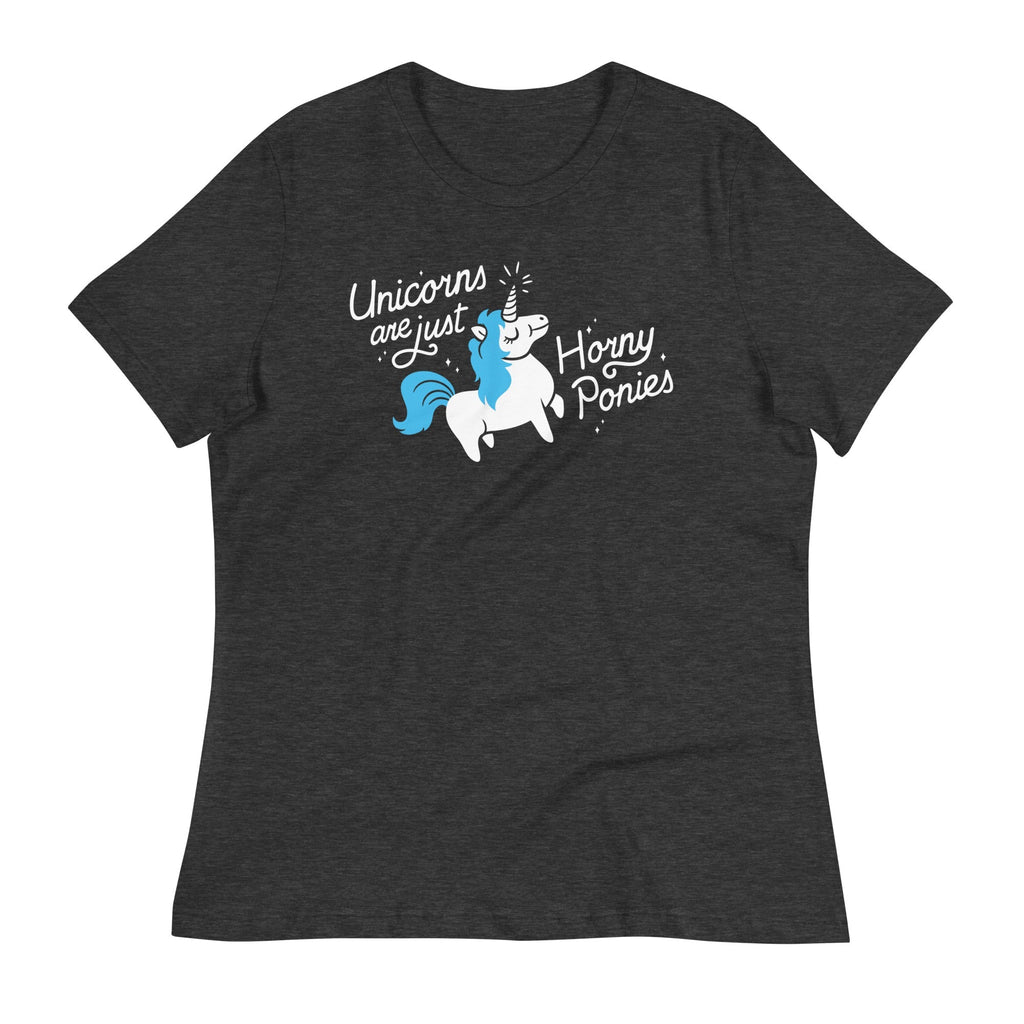 Unicorns Are Just Horny Ponies Women's Signature Tee Hoodie, Sweatshirt | CoreVibeTees.com (Image 3)