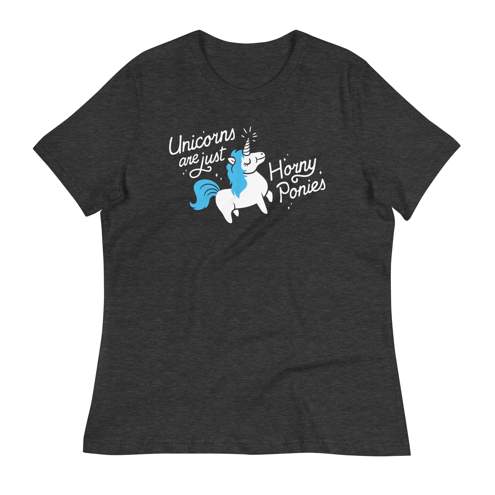 Unicorns Are Just Horny Ponies Women's Signature Tee Hoodie, Sweatshirt | CoreVibeTees.com (Image 3)