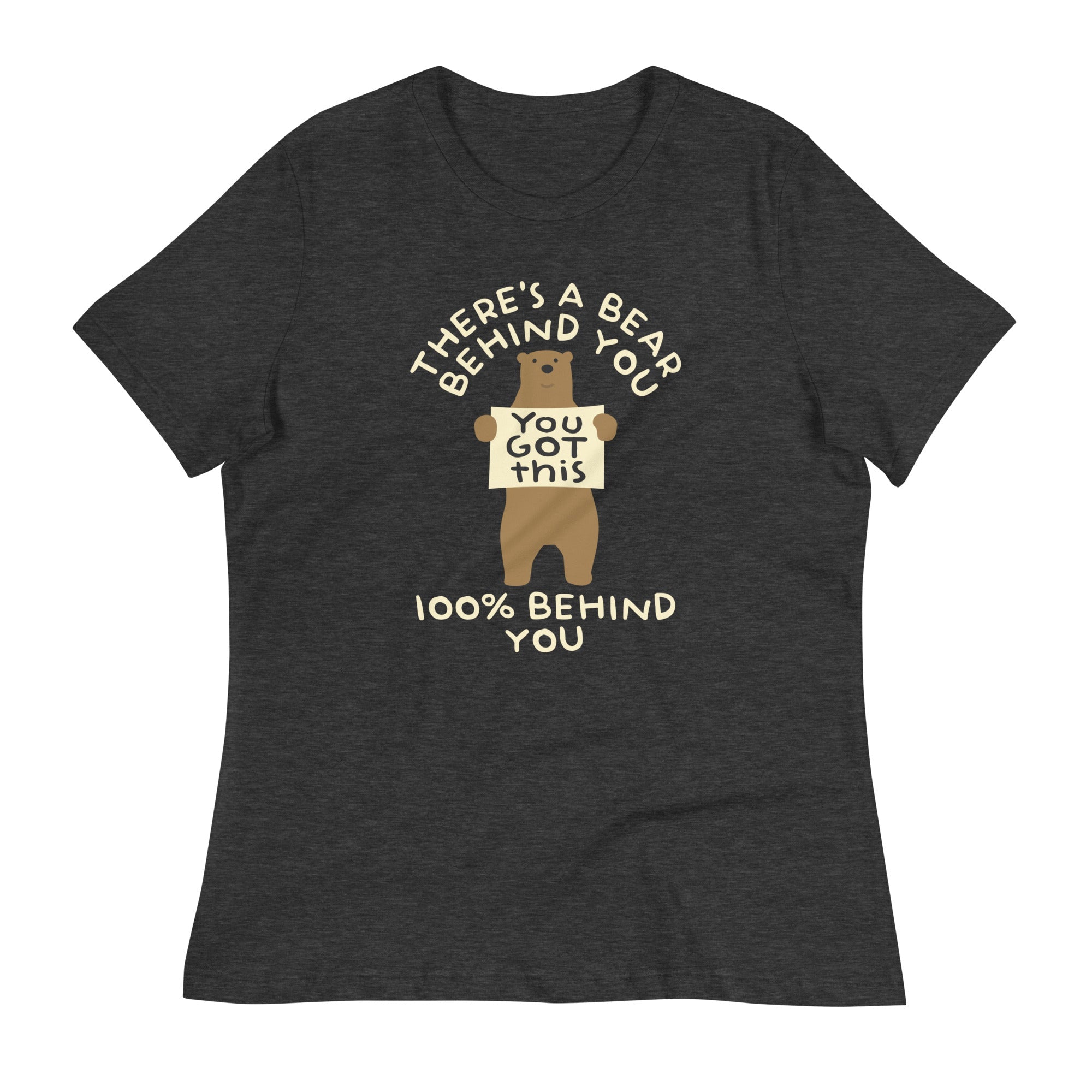 There's A Bear Behind You, 100% Behind You Women's Signature Tee Hoodie, Sweatshirt | CoreVibeTees.com (Image 3)