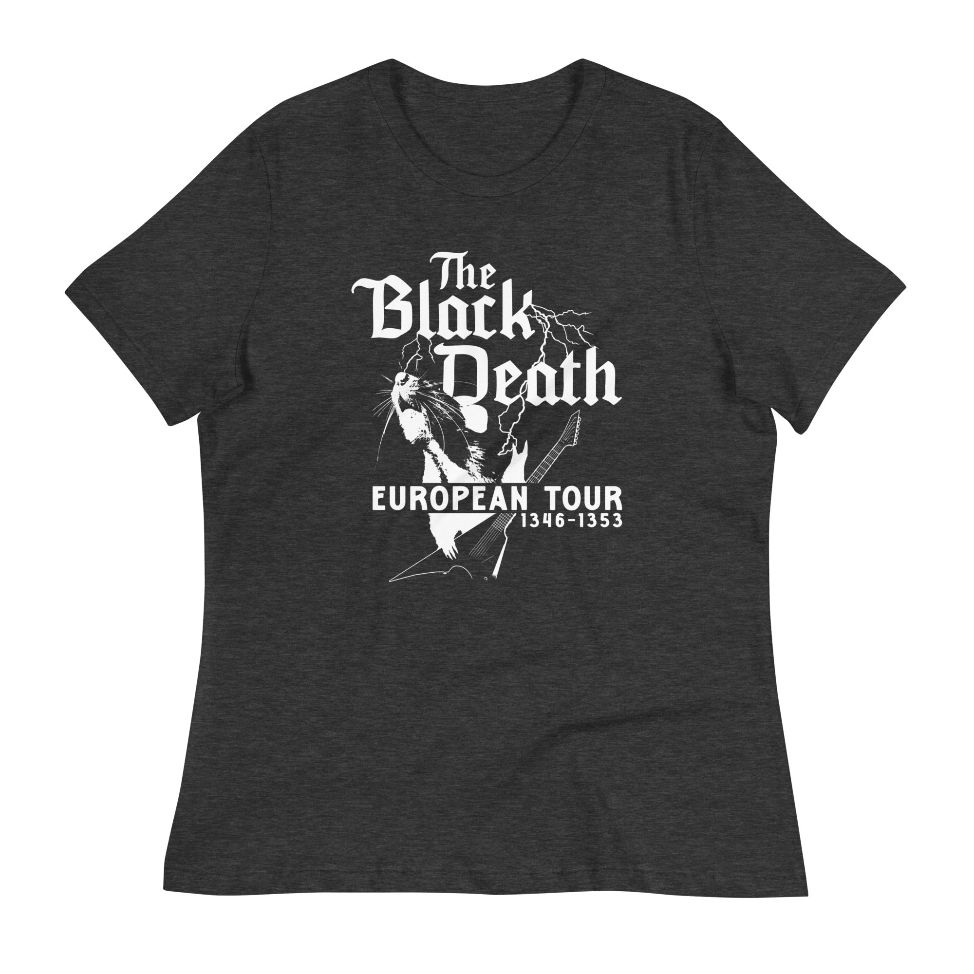 The Black Death European Tour Women's Signature Tee Hoodie, Sweatshirt | CoreVibeTees.com (Image 1)