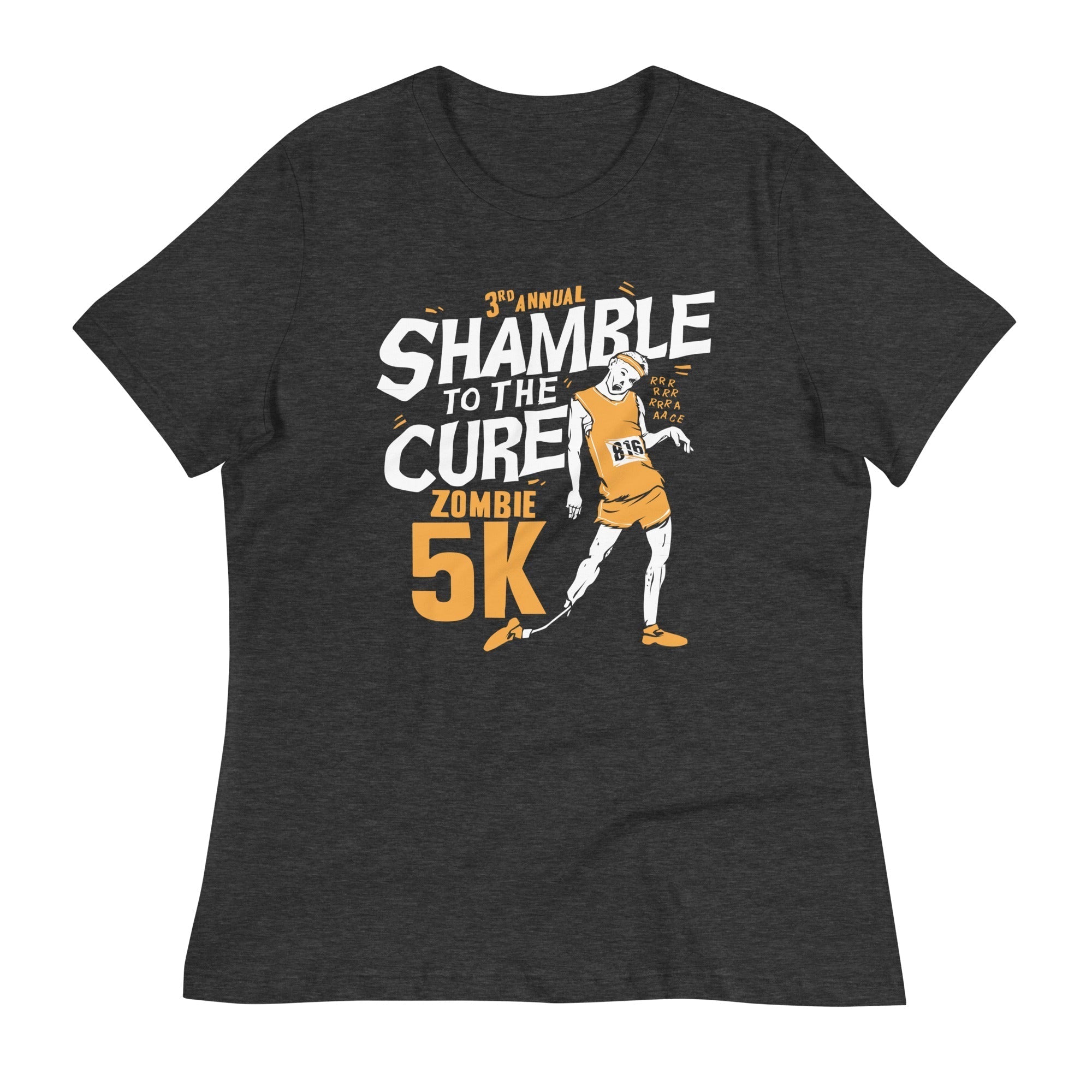 Shamble To The Cure Zombie 5K Women's Signature Tee Hoodie, Sweatshirt | CoreVibeTees.com (Image 3)