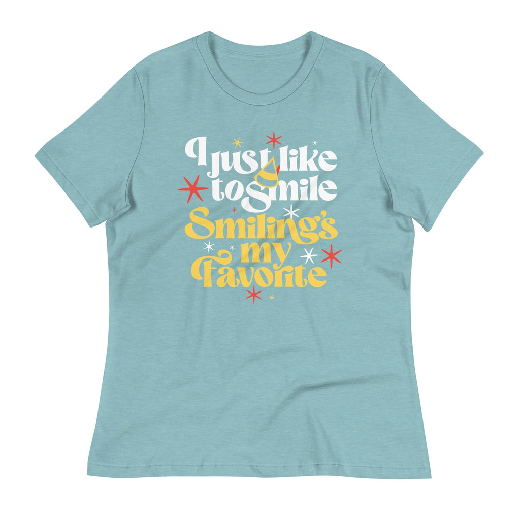 I Just Like To Smile Smiling's My Favorite Women's Signature Tee Hoodie, Sweatshirt | CoreVibeTees.com (Image 2)