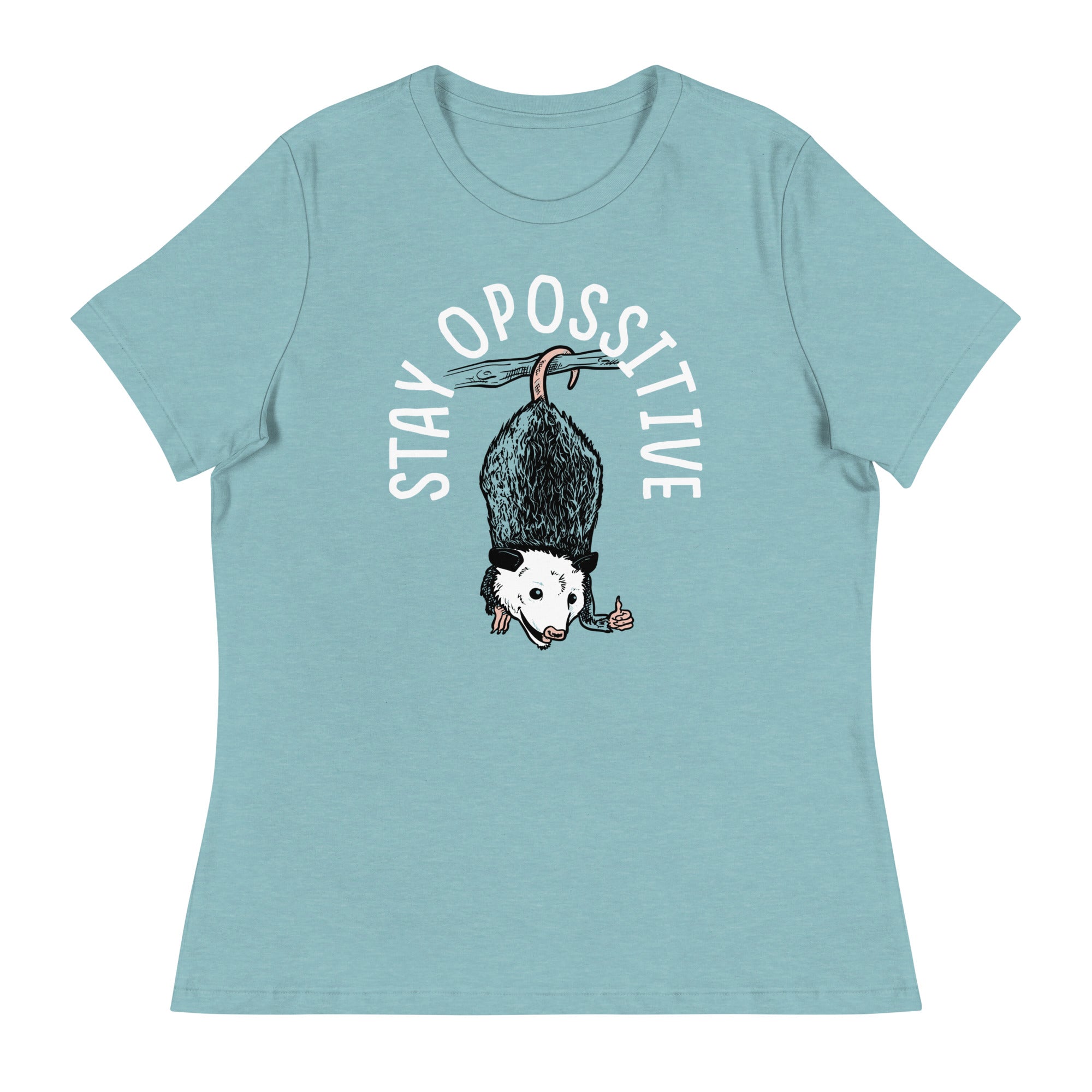 Stay Opossitive Women's Signature Tee Hoodie, Sweatshirt | CoreVibeTees.com (Image 4)