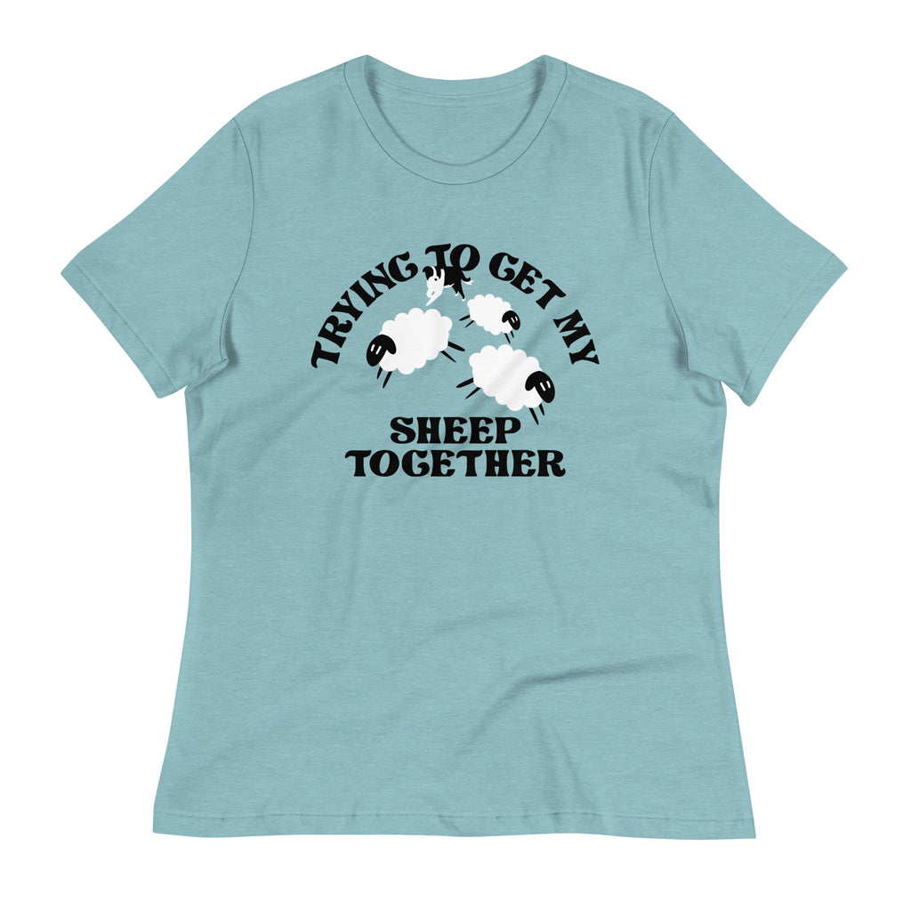 Trying To Get My Sheep Together Women's Signature Tee Hoodie, Sweatshirt | CoreVibeTees.com (Image 4)