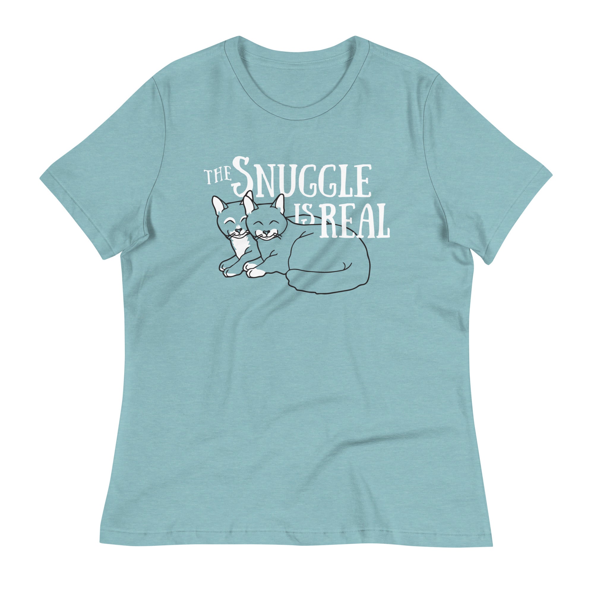 The Snuggle Is Real Women's Signature Tee Hoodie, Sweatshirt | CoreVibeTees.com (Image 4)
