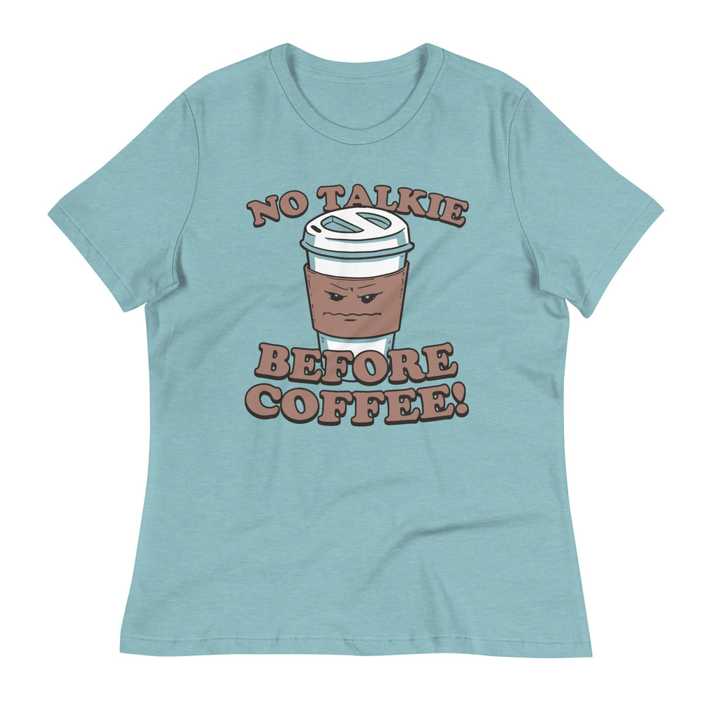 No Talkie Before Coffee! Women's Signature Tee Hoodie, Sweatshirt | CoreVibeTees.com (Image 2)