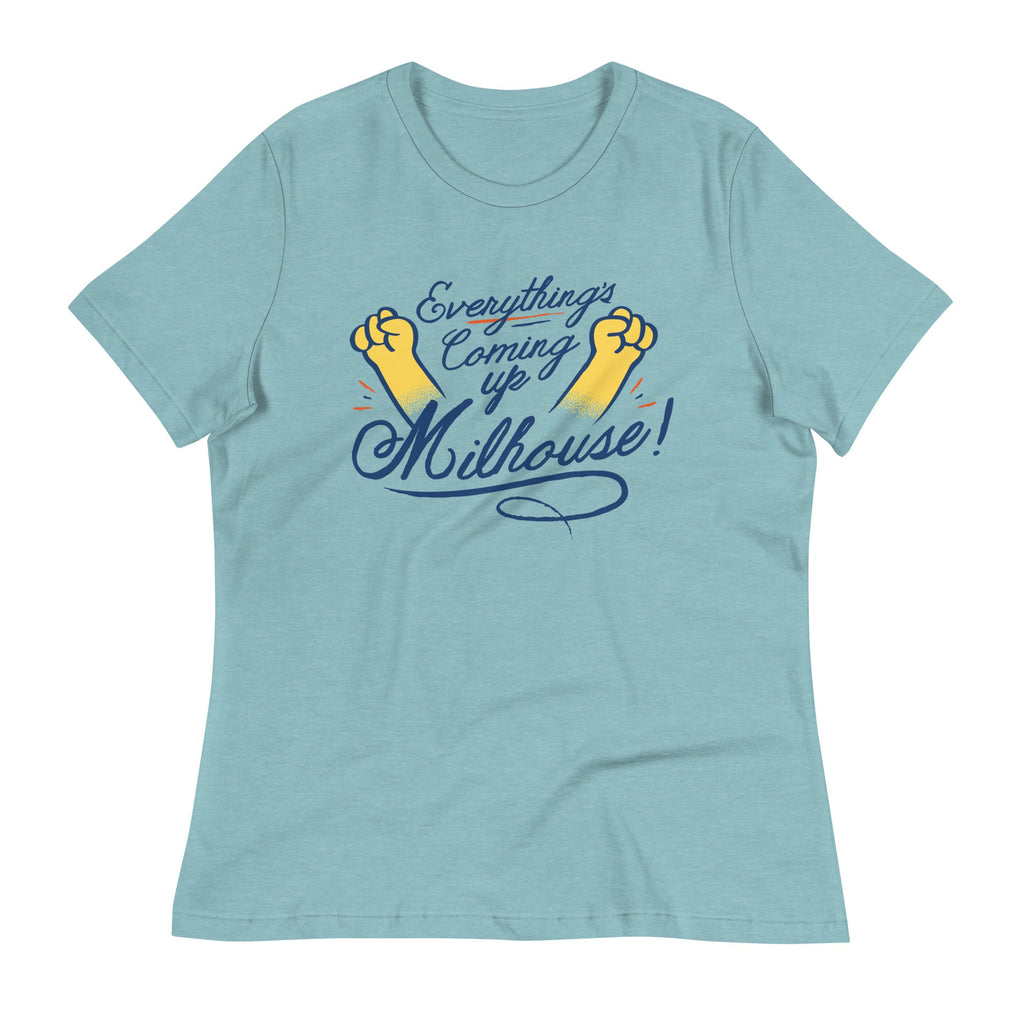 Everything's Coming Up Milhouse! Women's Signature Tee Hoodie, Sweatshirt | CoreVibeTees.com (Image 3)