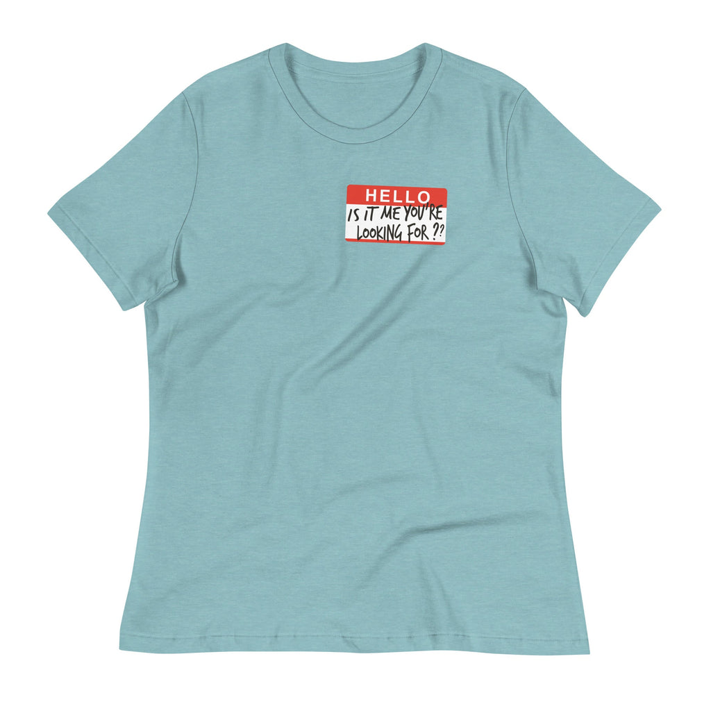 Hello, Is It Me You're Looking For? Women's Signature Tee Hoodie, Sweatshirt | CoreVibeTees.com (Image 4)