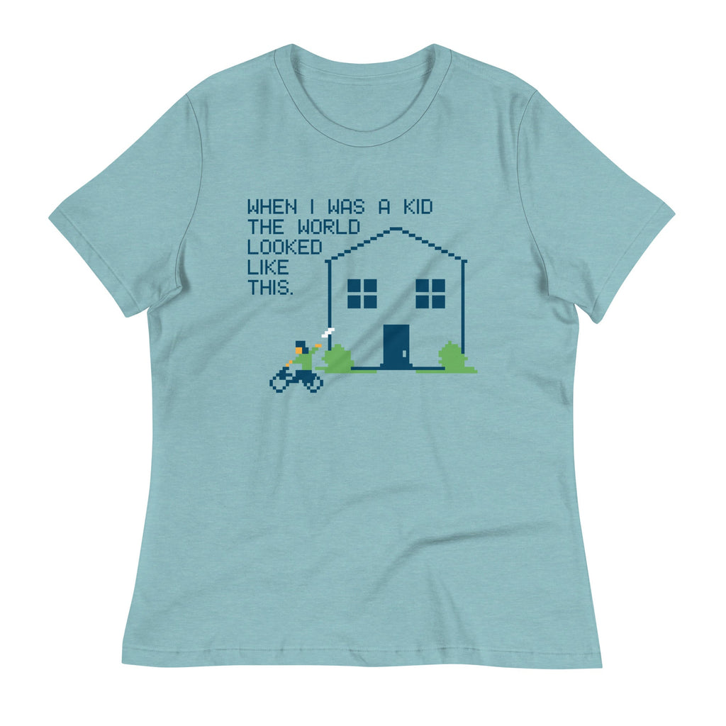 When I Was A Kid The World Women's Signature Tee Hoodie, Sweatshirt | CoreVibeTees.com (Image 1)