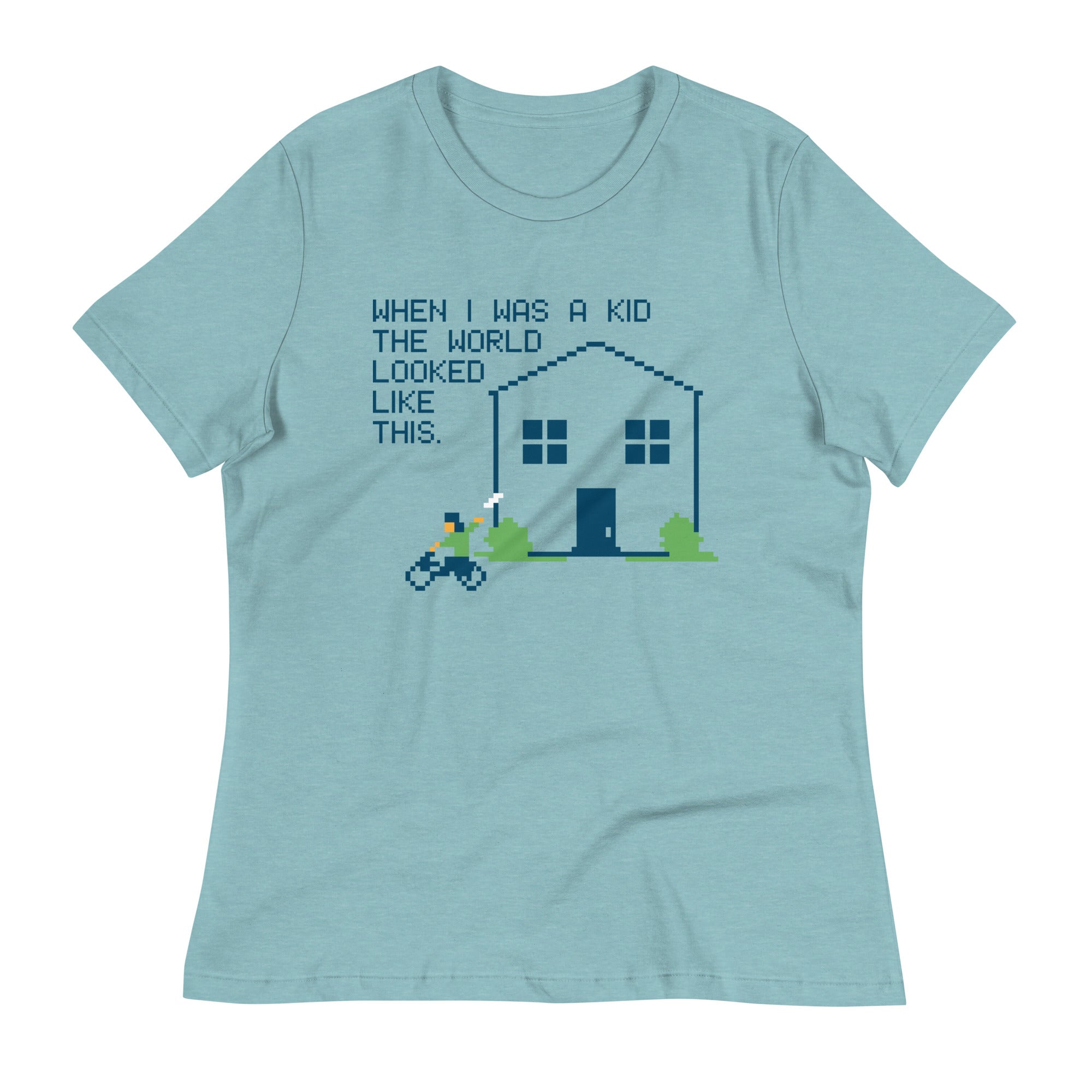 When I Was A Kid The World Women's Signature Tee Hoodie, Sweatshirt | CoreVibeTees.com (Image 1)