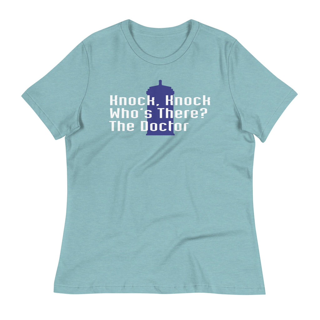 Knock Knock! Who's There? The Doctor Women's Signature Tee Hoodie, Sweatshirt | CoreVibeTees.com (Image 5)