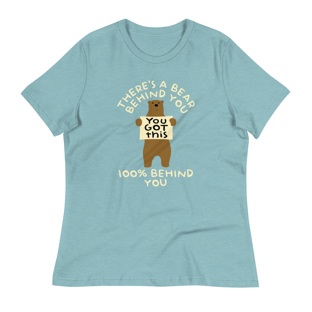 There's A Bear Behind You, 100% Behind You Women's Signature Tee Hoodie, Sweatshirt | CoreVibeTees.com (Image 2)