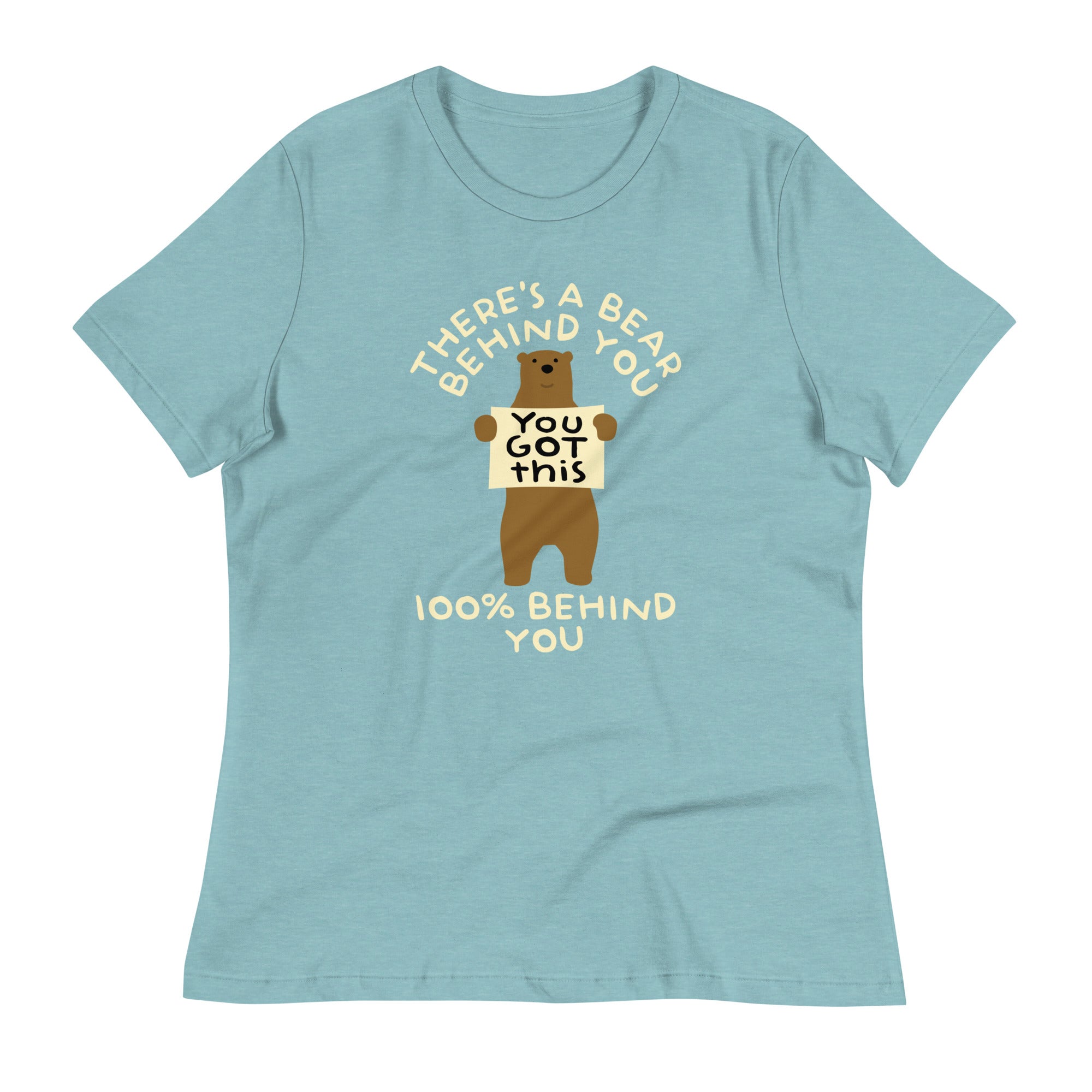 There's A Bear Behind You, 100% Behind You Women's Signature Tee Hoodie, Sweatshirt | CoreVibeTees.com (Image 2)