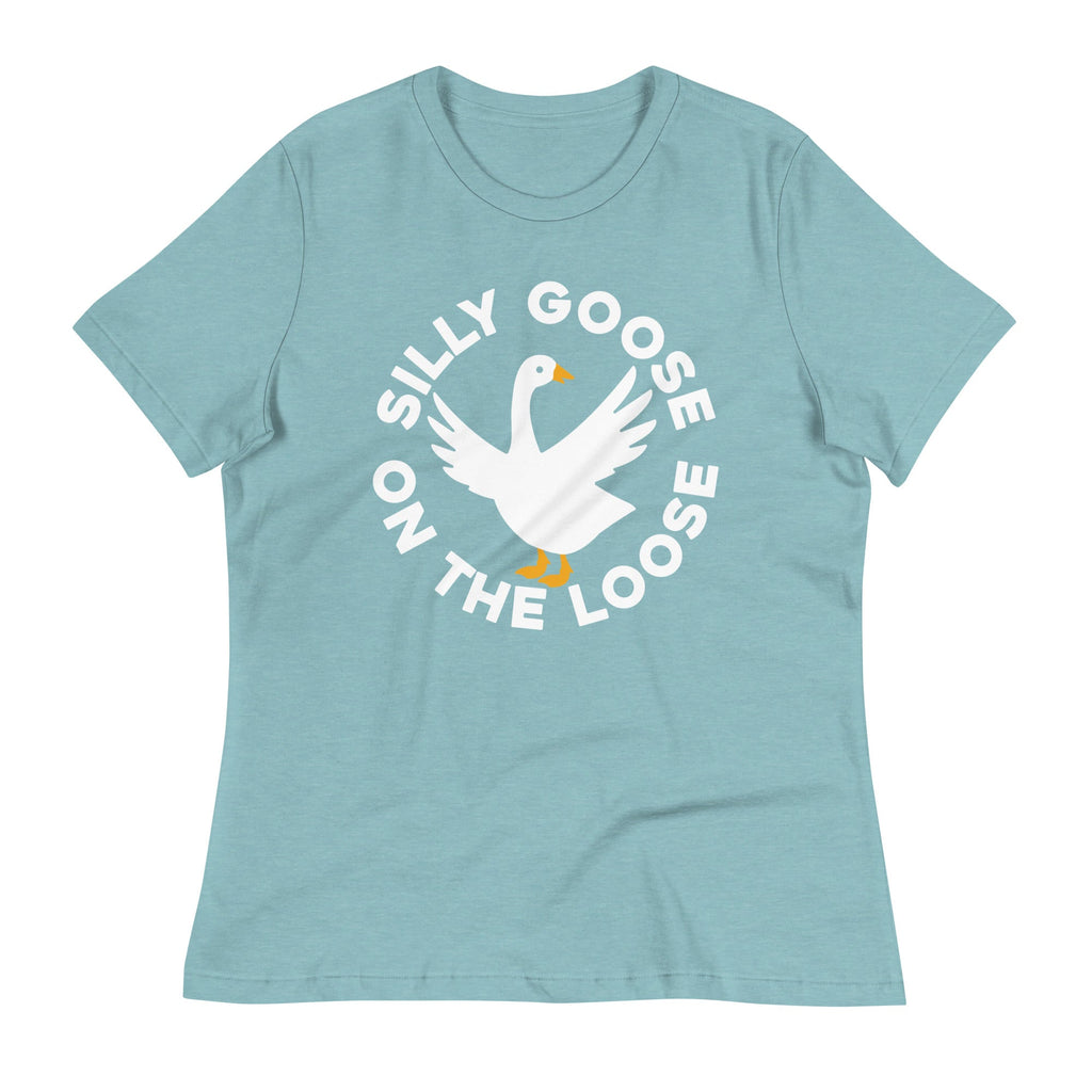 Silly Goose On The Loose Women's Signature Tee Hoodie, Sweatshirt | CoreVibeTees.com (Image 1)