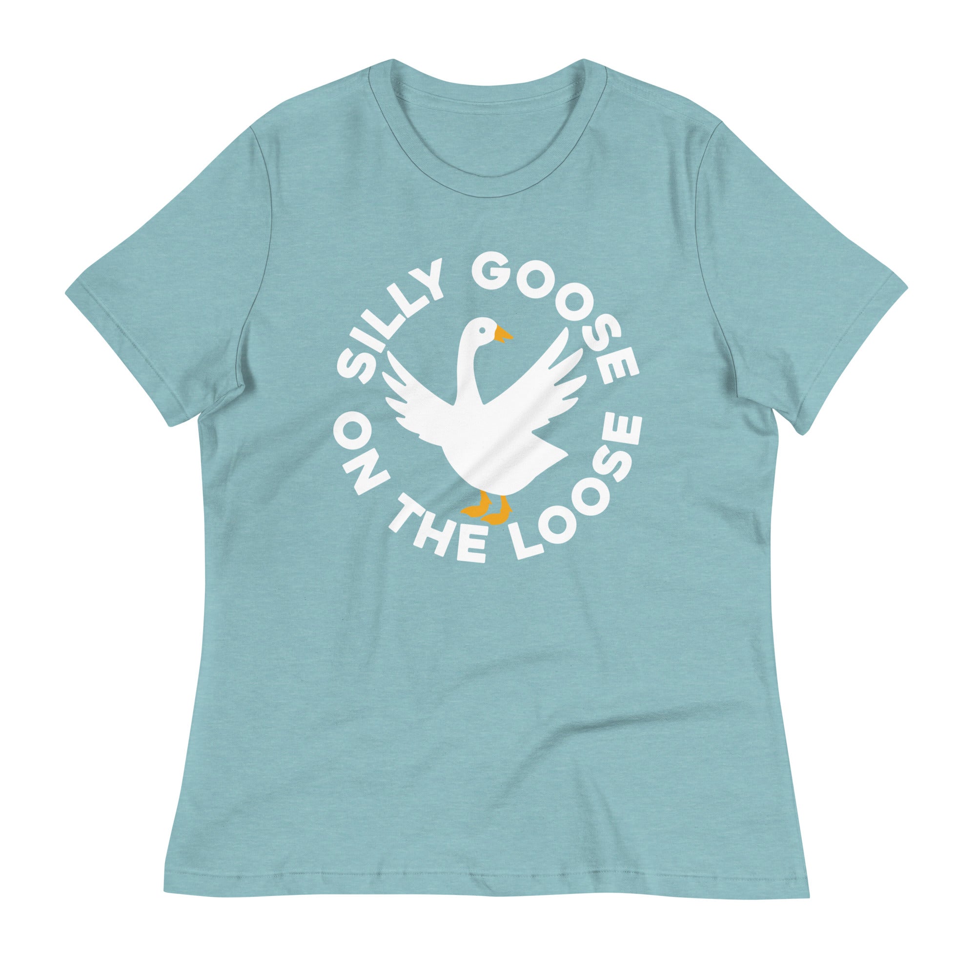 Silly Goose On The Loose Women's Signature Tee Hoodie, Sweatshirt | CoreVibeTees.com (Image 1)