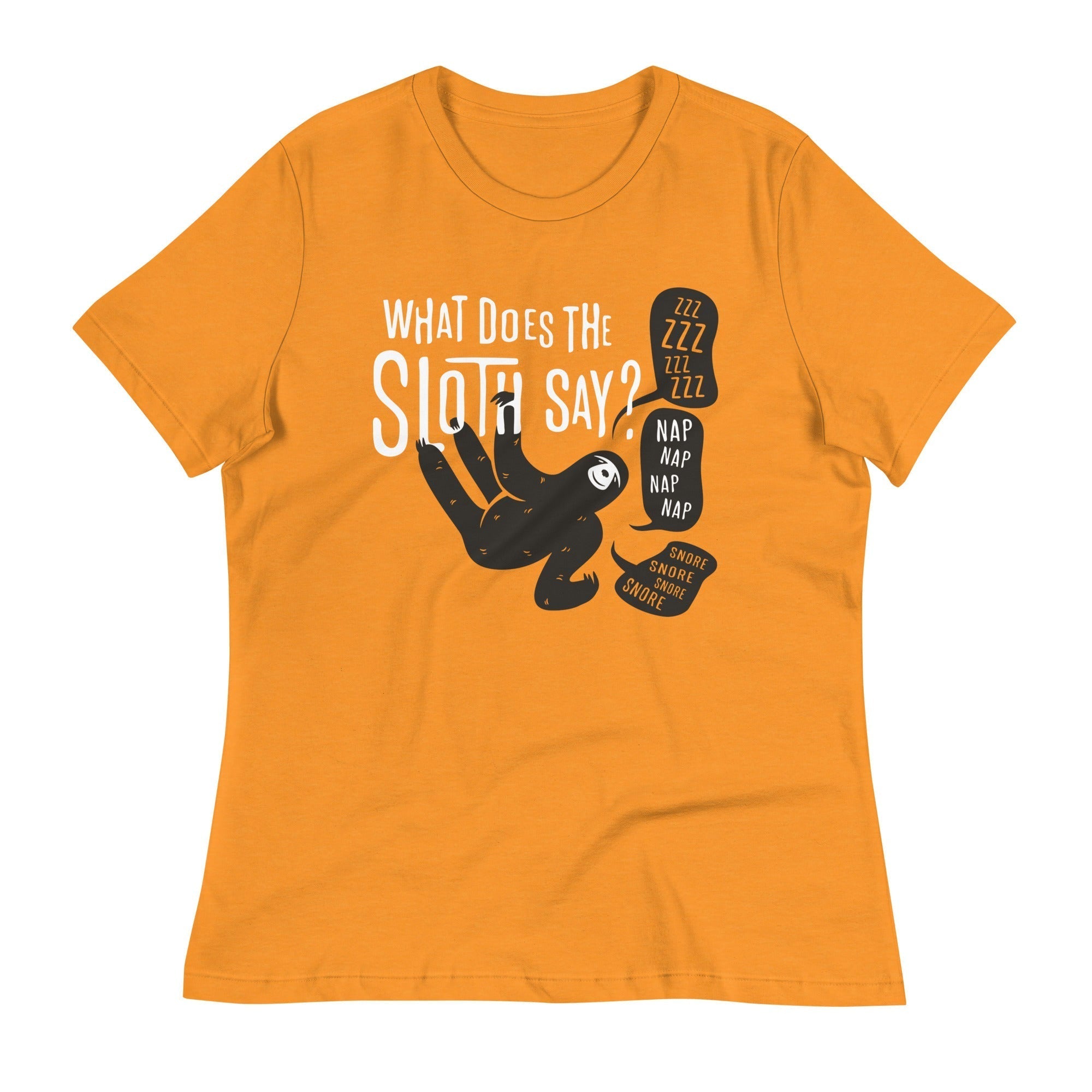 What Does The Sloth Say? Women's Signature Tee Hoodie, Sweatshirt | CoreVibeTees.com (Image 4)