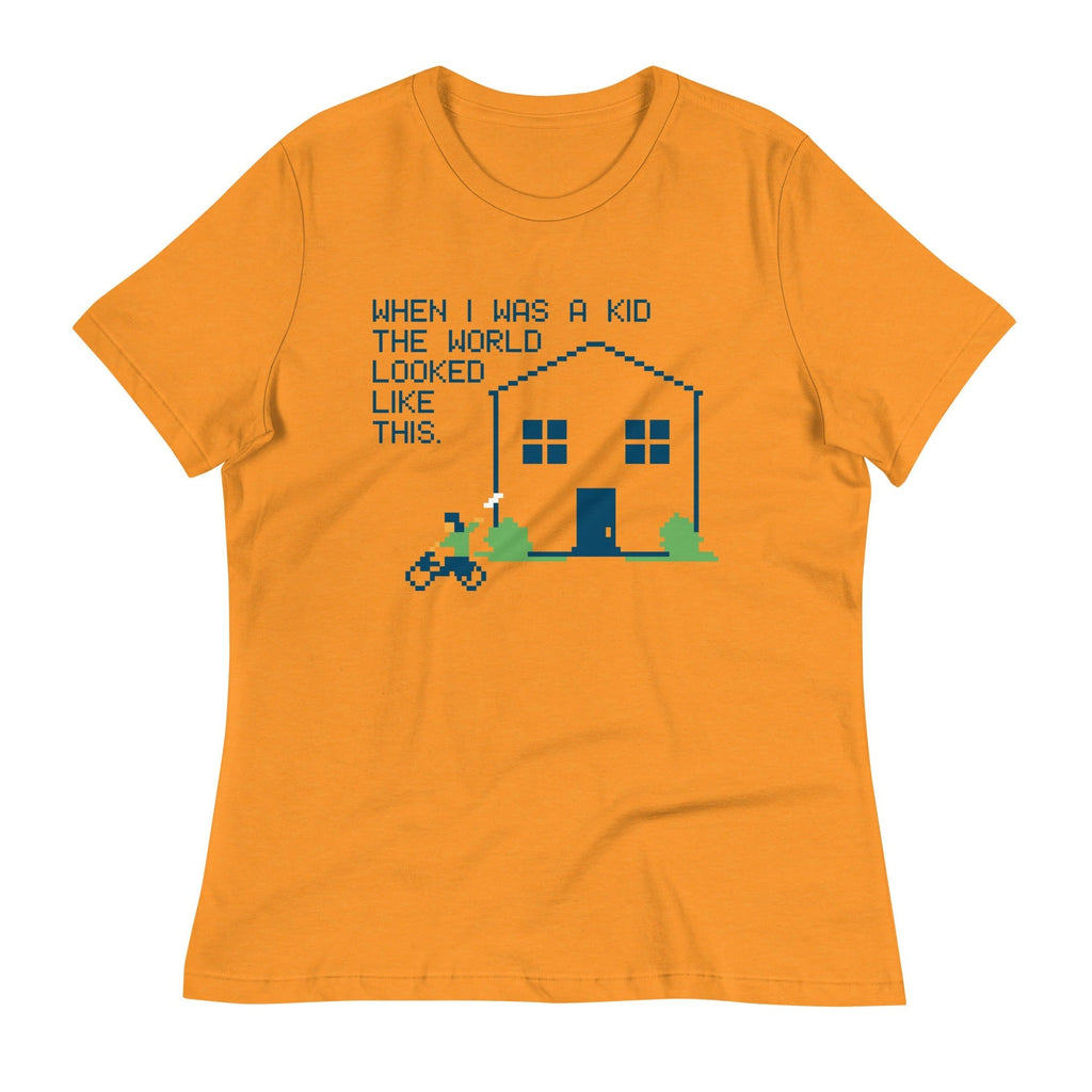 When I Was A Kid The World Women's Signature Tee Hoodie, Sweatshirt | CoreVibeTees.com (Image 2)