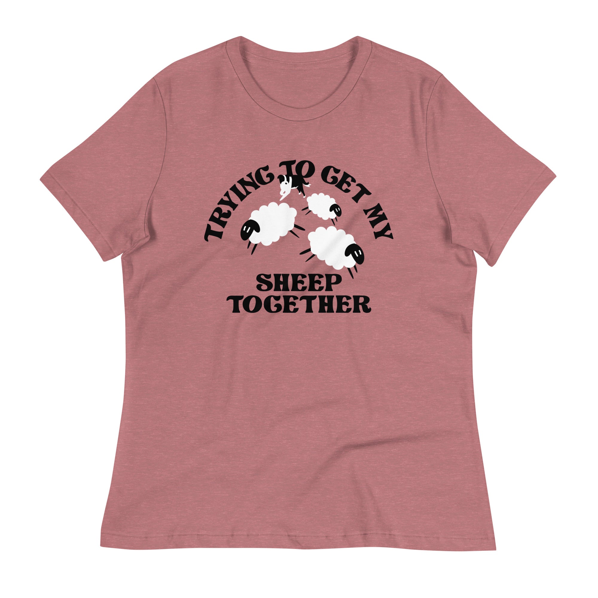 Trying To Get My Sheep Together Women's Signature Tee Hoodie, Sweatshirt | CoreVibeTees.com (Image 3)
