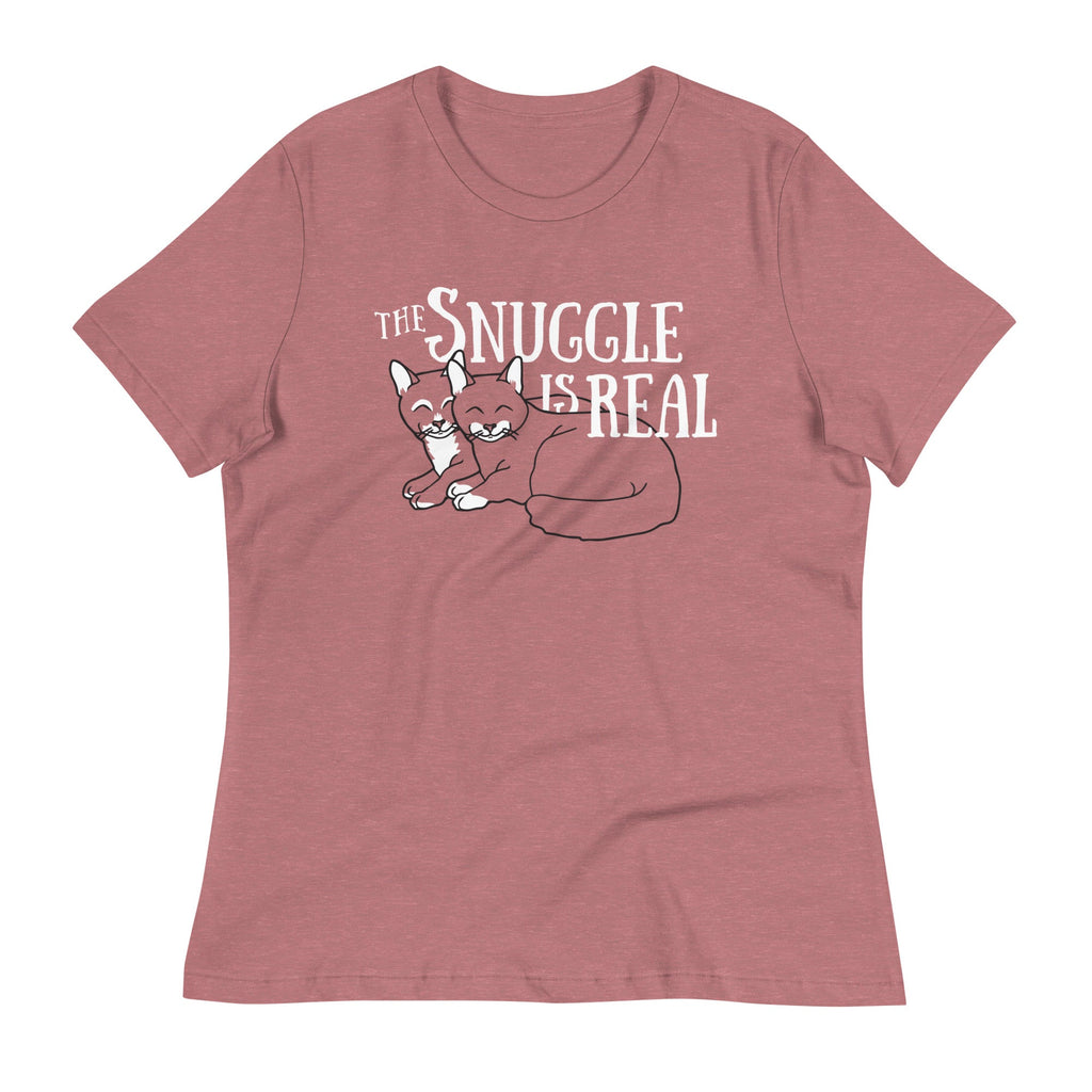 The Snuggle Is Real Women's Signature Tee Hoodie, Sweatshirt | CoreVibeTees.com (Image 2)