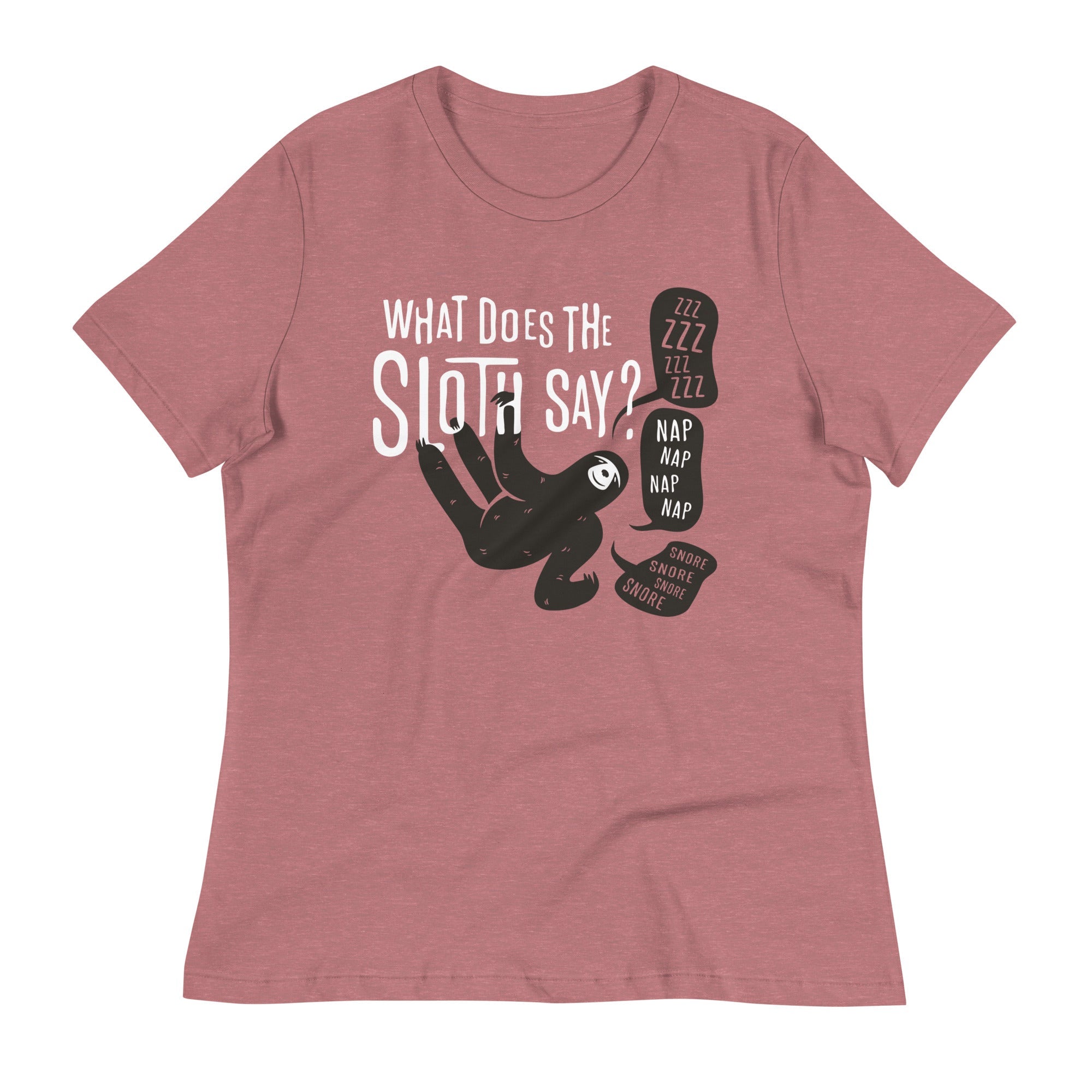 What Does The Sloth Say? Women's Signature Tee Hoodie, Sweatshirt | CoreVibeTees.com (Image 3)