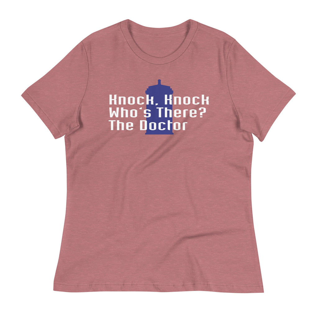 Knock Knock! Who's There? The Doctor Women's Signature Tee Hoodie, Sweatshirt | CoreVibeTees.com (Image 3)
