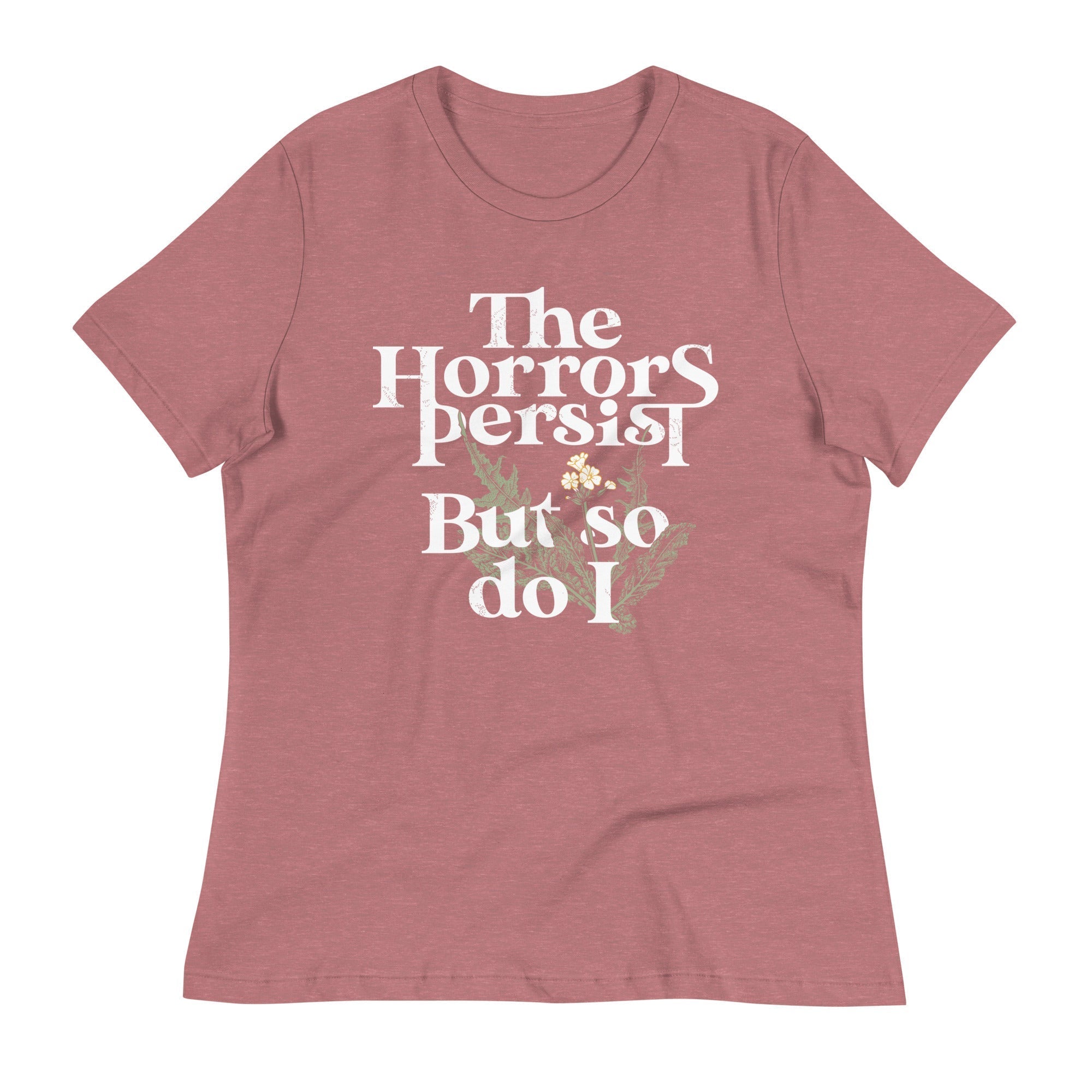 The Horrors Persist But So Do I Women's Signature Tee Hoodie, Sweatshirt | CoreVibeTees.com (Image 2)