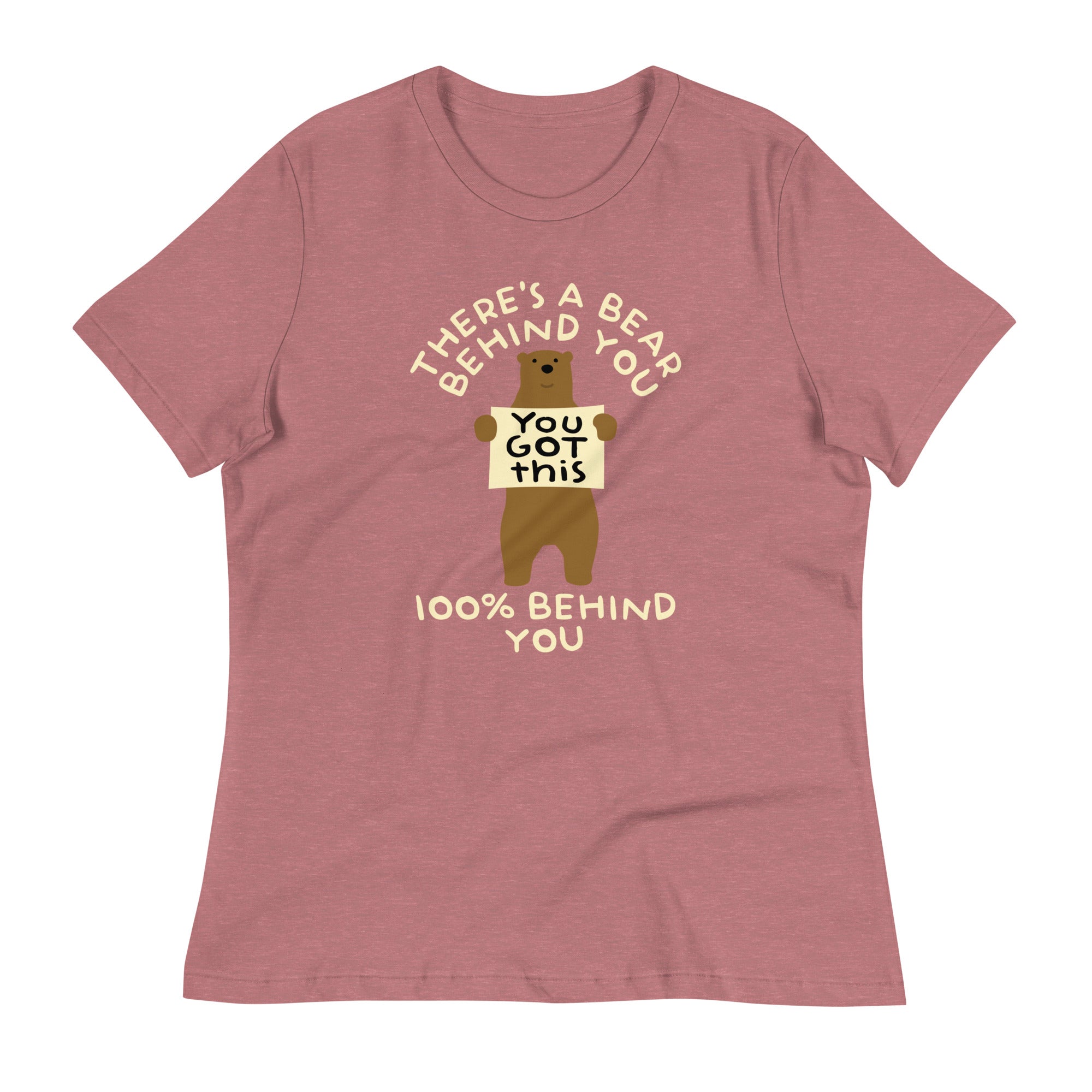 There's A Bear Behind You, 100% Behind You Women's Signature Tee Hoodie, Sweatshirt | CoreVibeTees.com (Image 1)